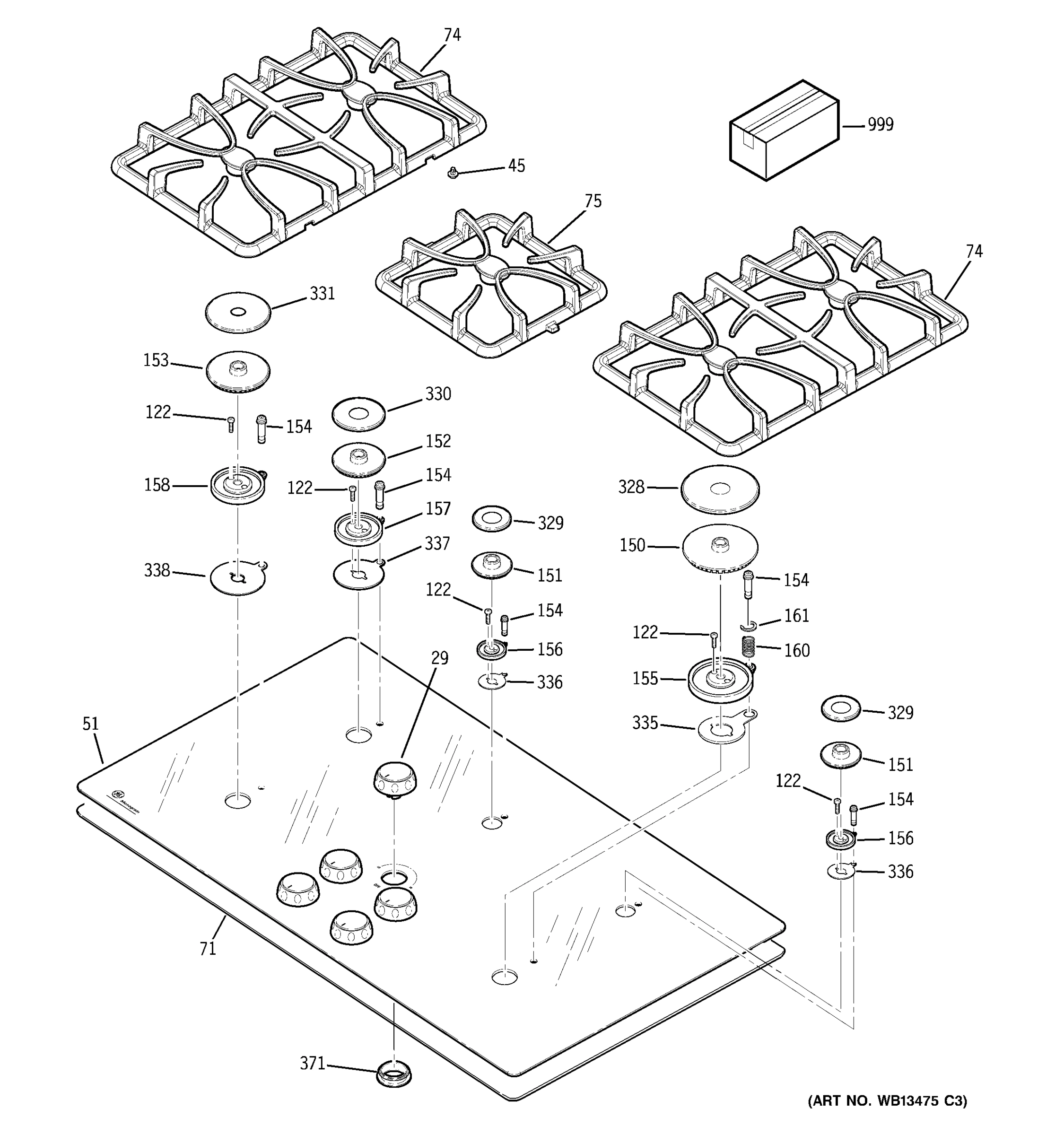 CONTROL PANEL & COOKTOP