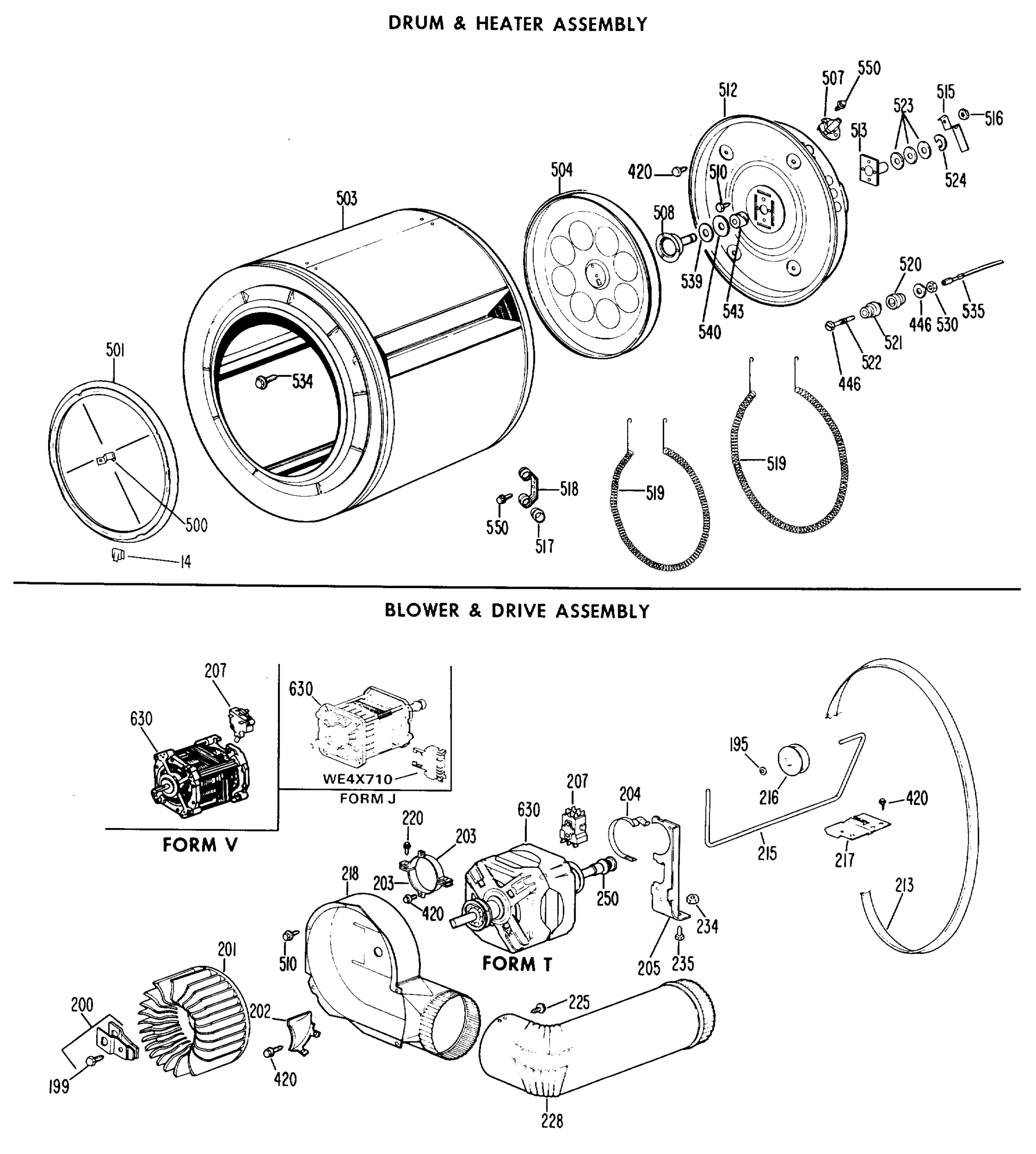 DRUM & HEATER ASSEMBLY