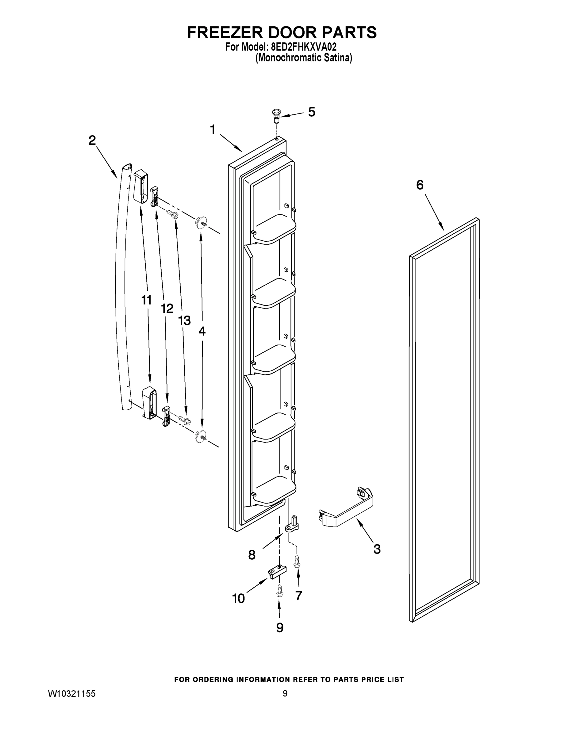 07 - FREEZER DOOR PARTS