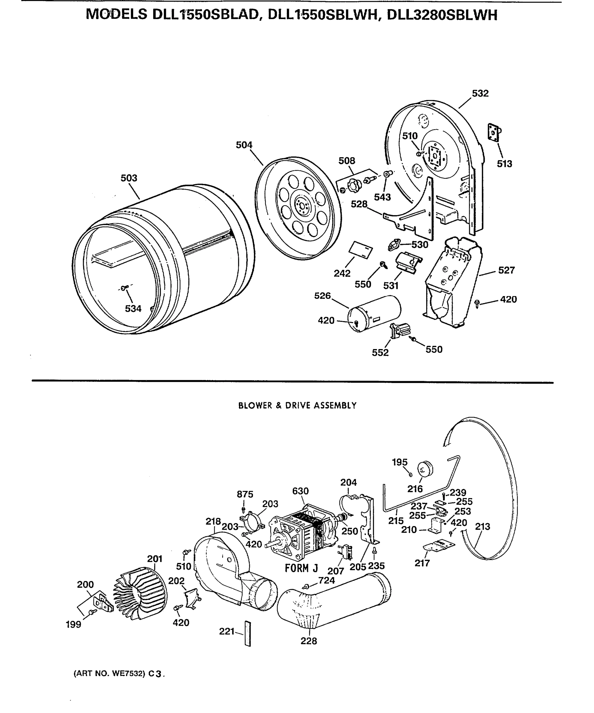 BLOWER & DRIVE ASSEMBLY