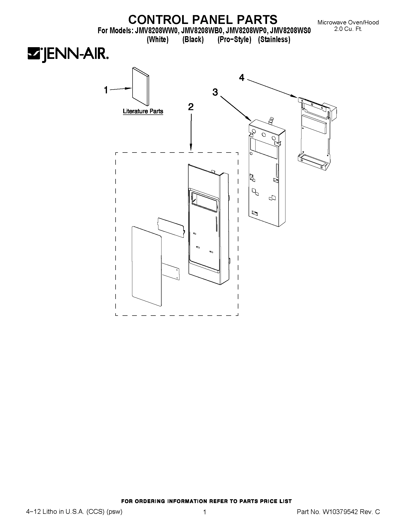 01 - CONTROL PANEL PARTS