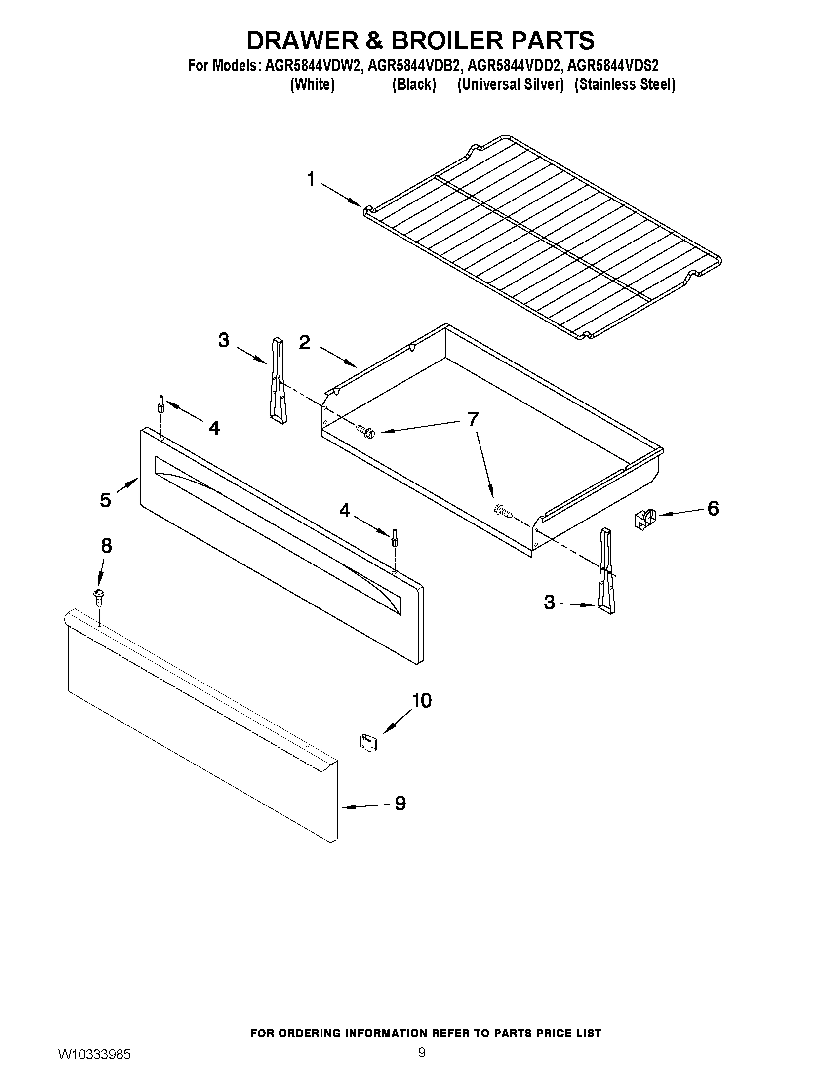 06 - DRAWER & BROILER PARTS