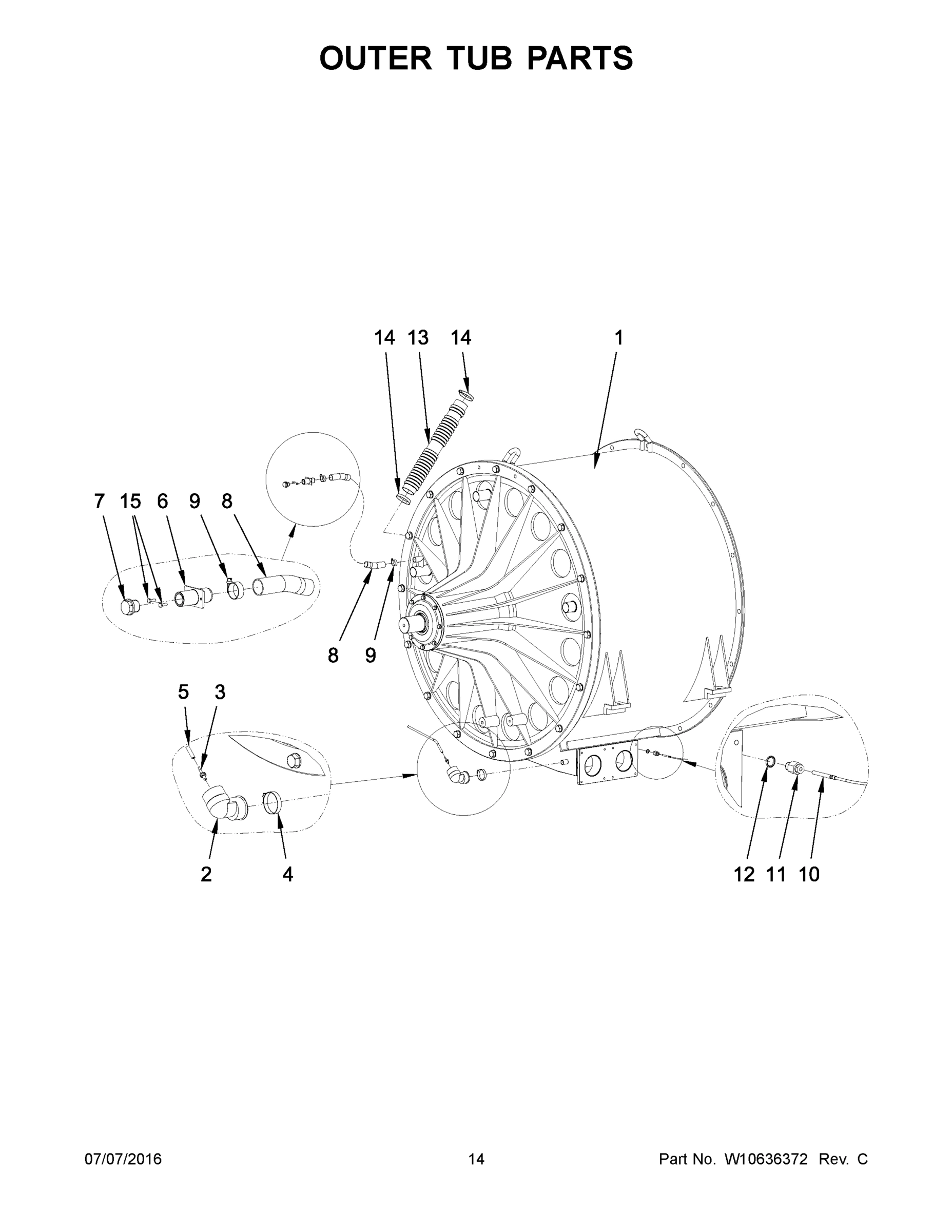 08 - OUTER TUB PARTS
