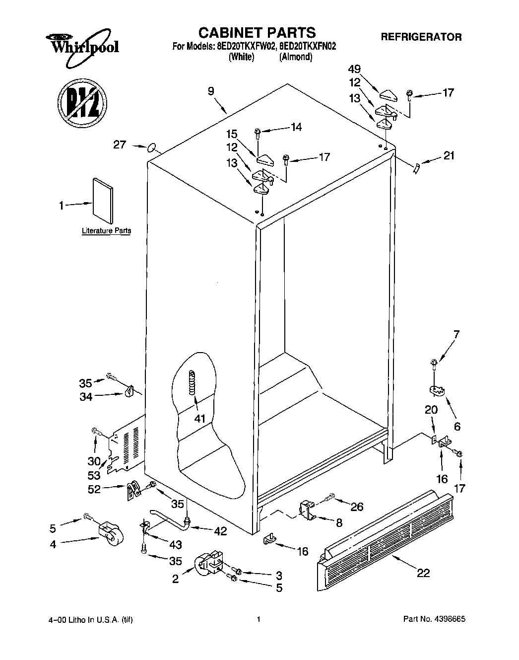 01 - CABINET, LITERATURE