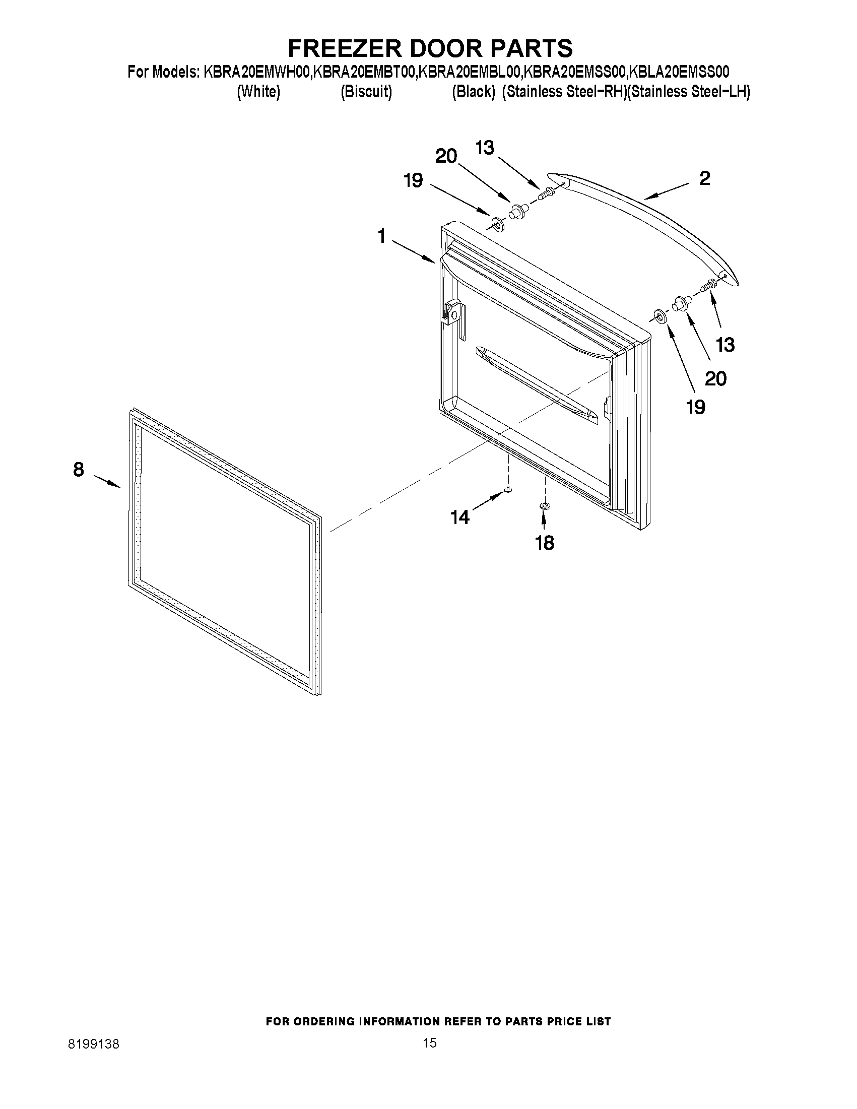 08 - FREEZER DOOR PARTS