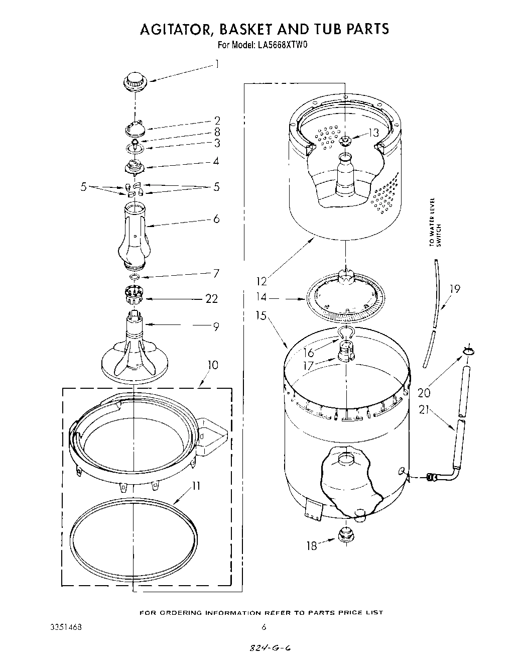 04 - AGITATOR, BASKET AND TUB