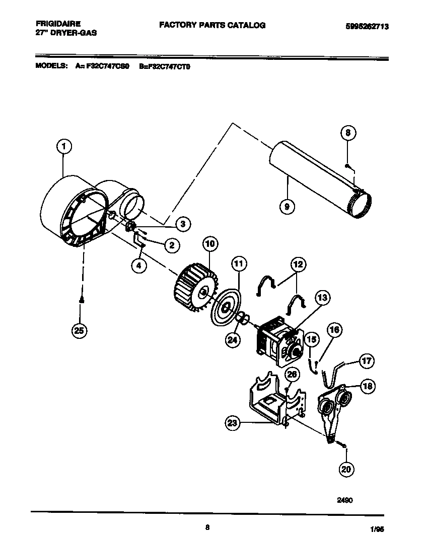 05 - MOTOR, FAN HOUSING, EXHAUST DUCT