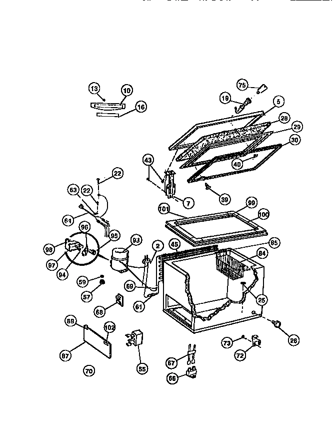 02 - CHEST FREEZER PARTS