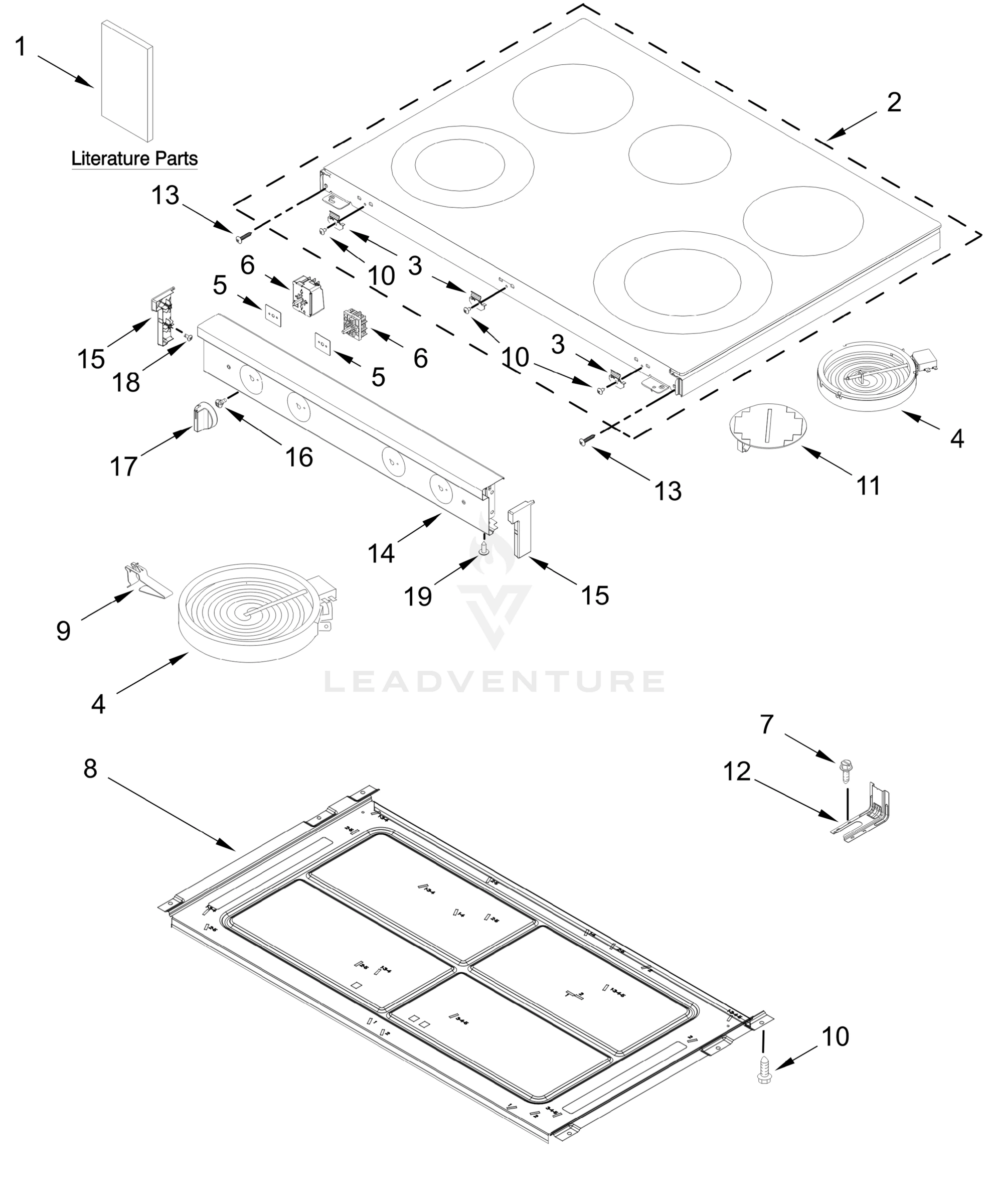 COOKTOP PARTS