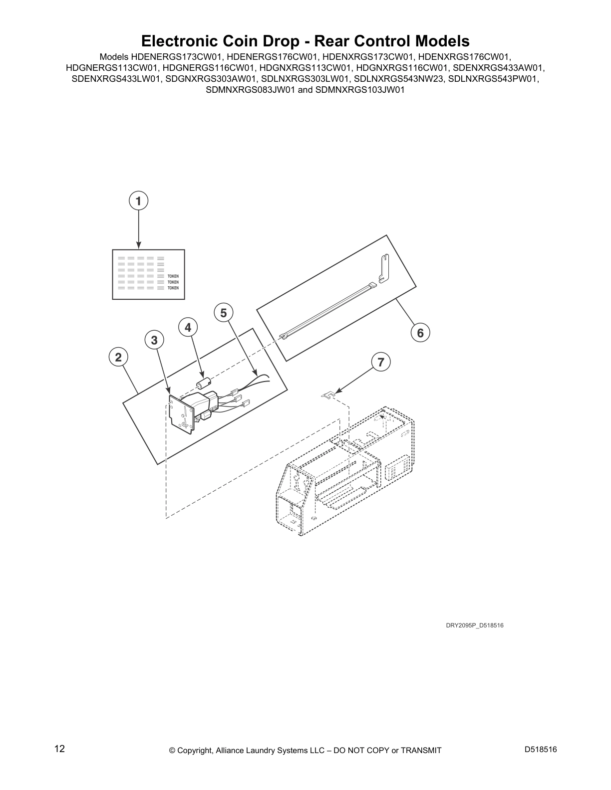 Electronic Coin Drop - Rear Control Models