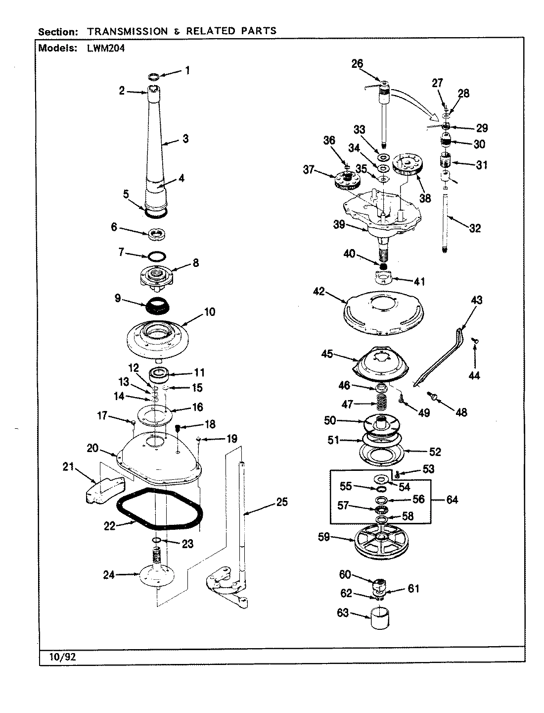 14 - TRANSMISSION & RELATED PARTS (REV. G-L)