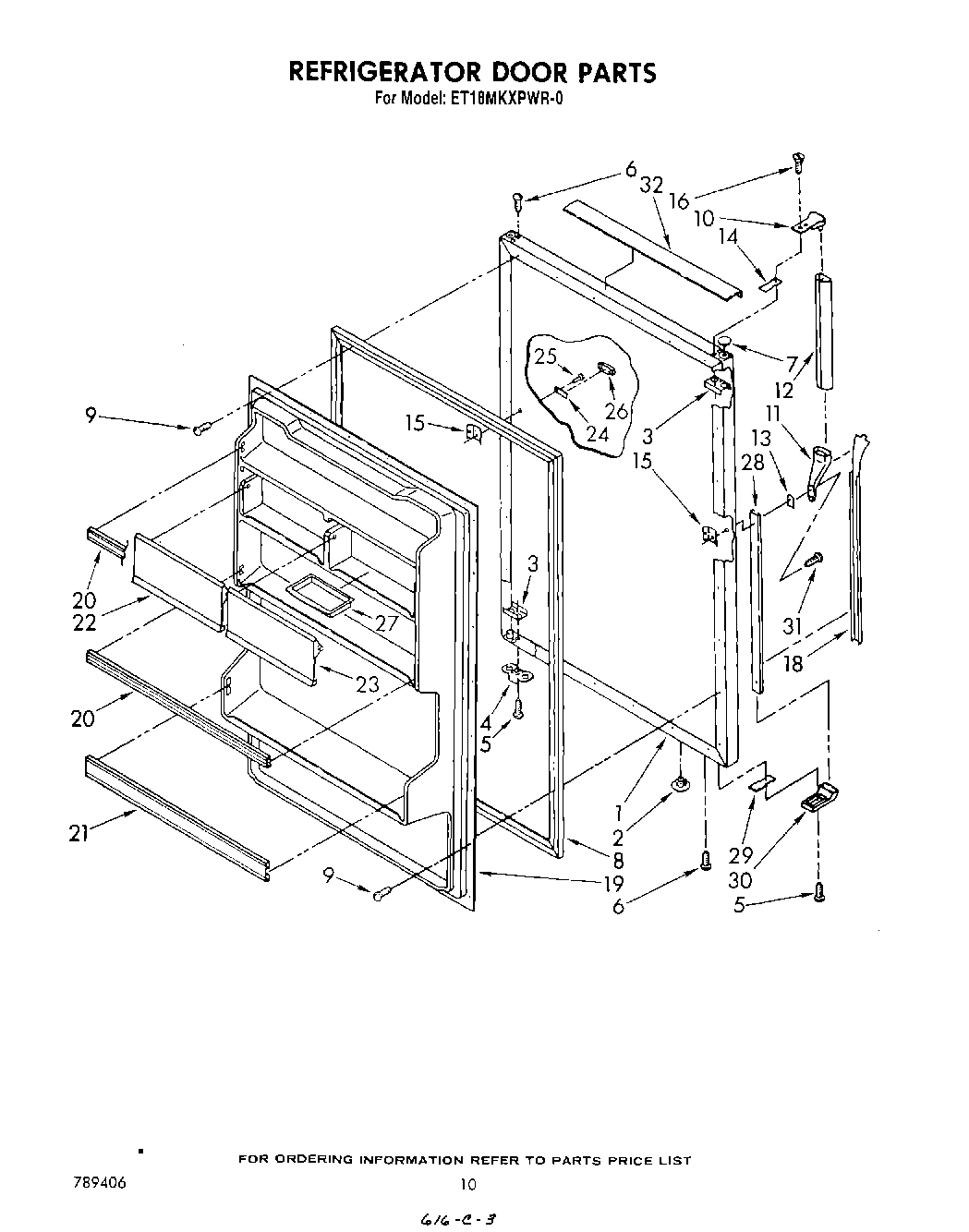 08 - REFRIGERATOR DOOR , NOT ILLUSTRATED