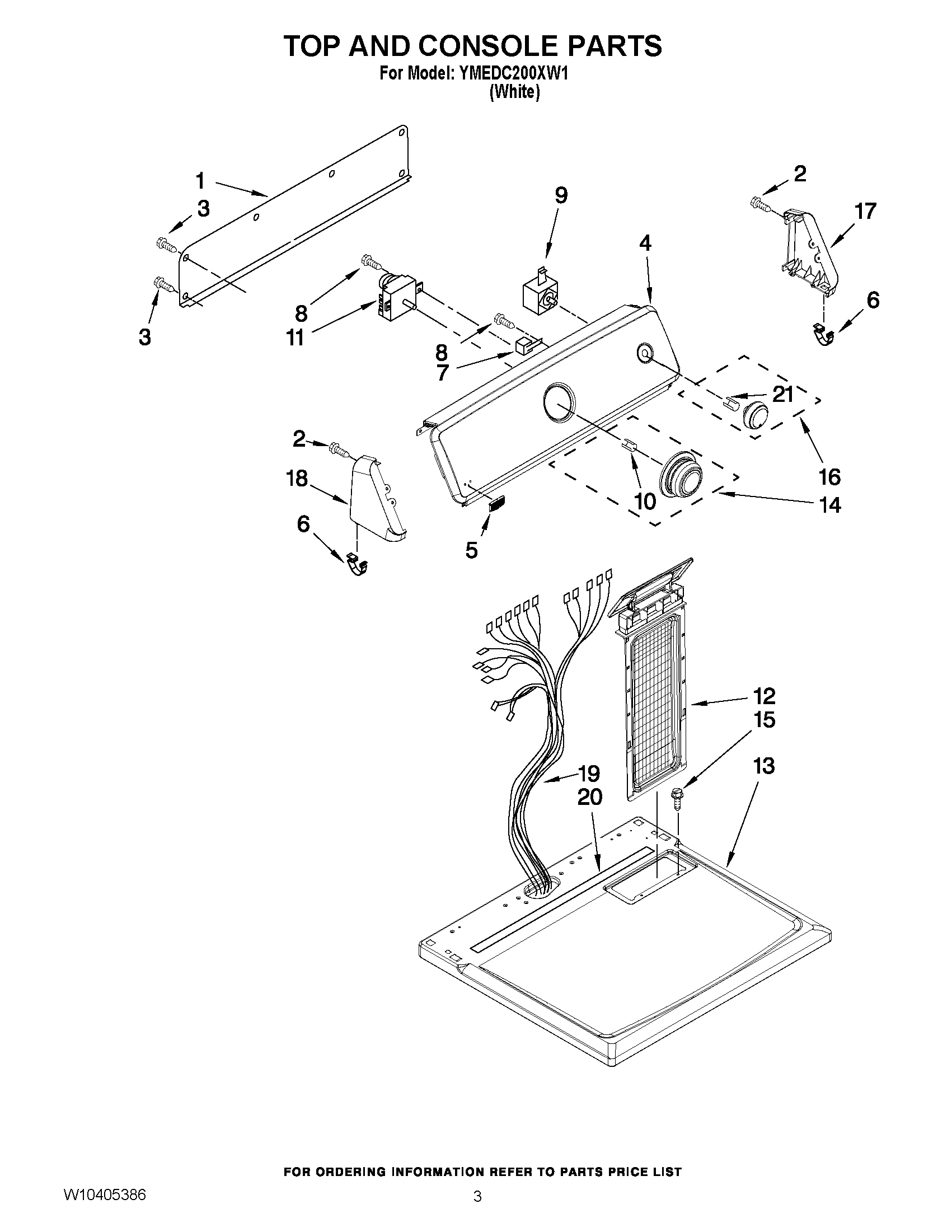 02 - TOP AND CONSOLE PARTS