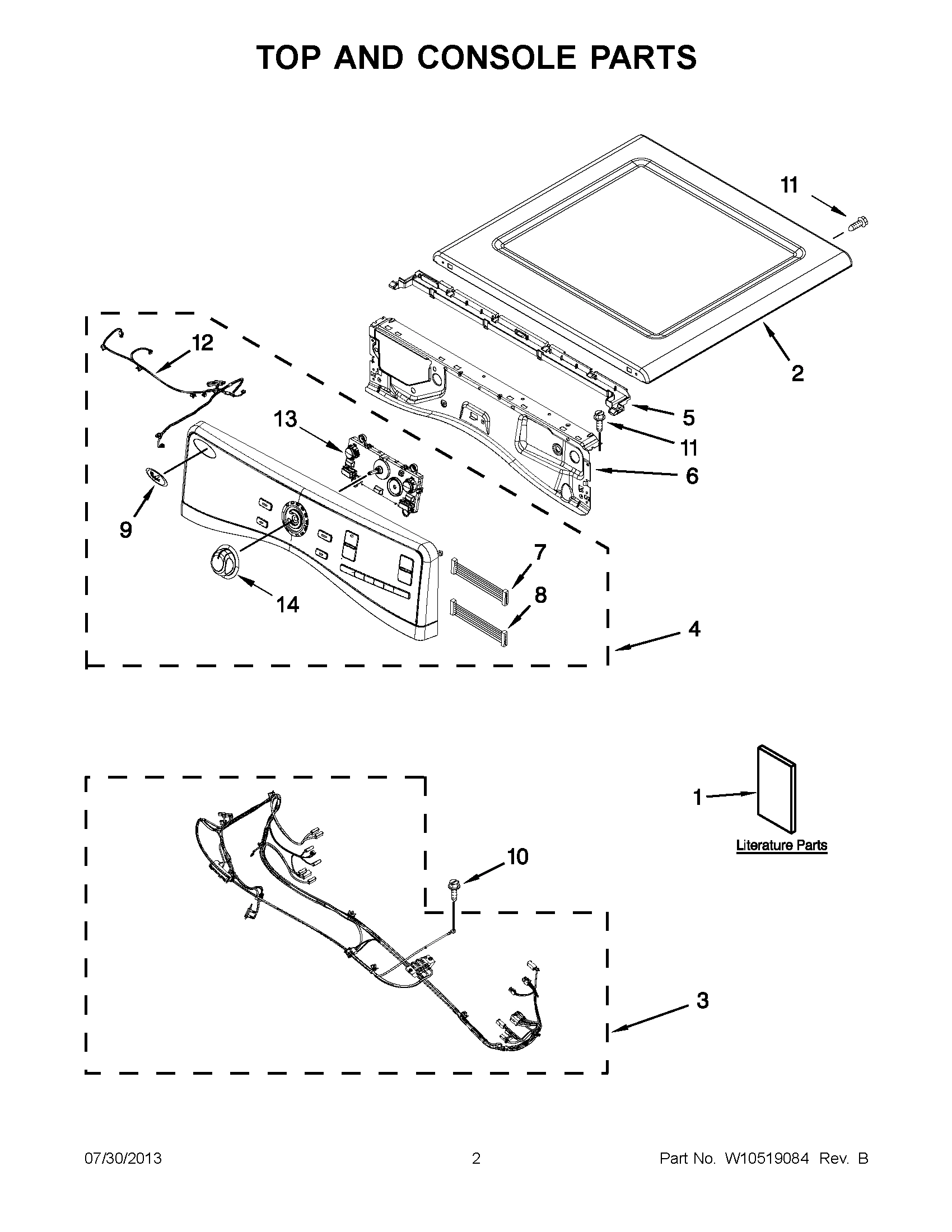 01 - TOP AND CONSOLE PARTS