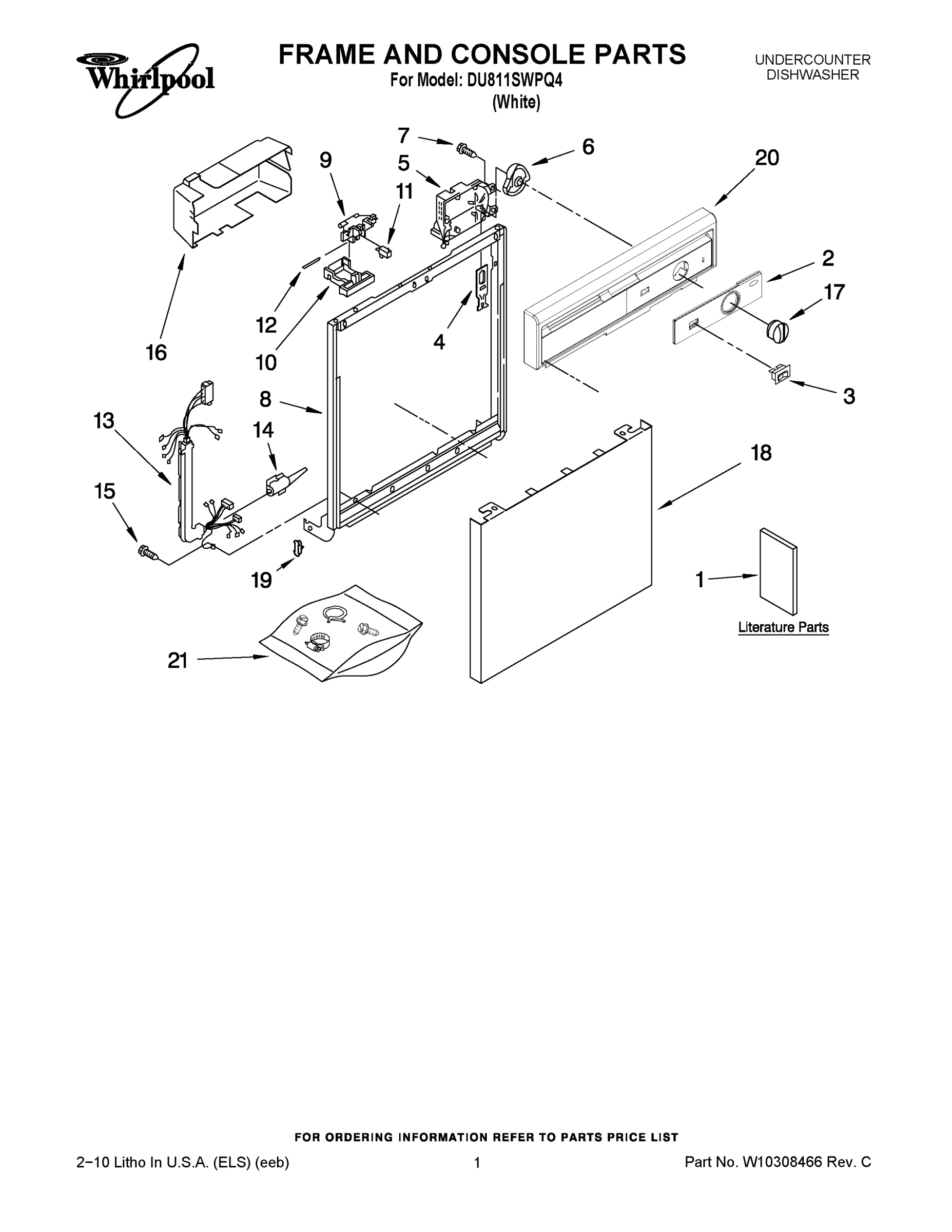 01 - FRAME AND CONSOLE PARTS