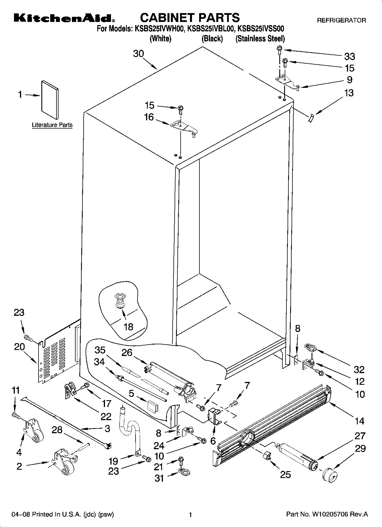 01 - CABINET PARTS