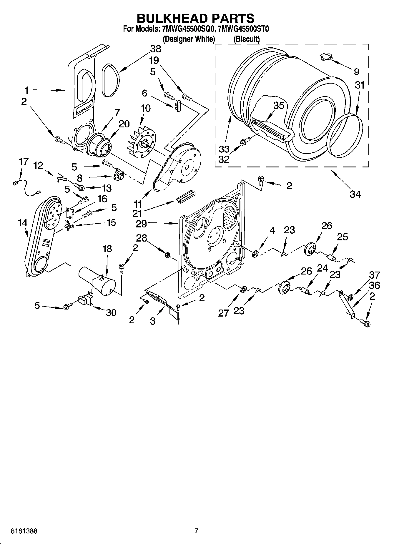 04 - BULKHEAD PARTS, OPTIONAL PARTS (NOT INCLUDED)