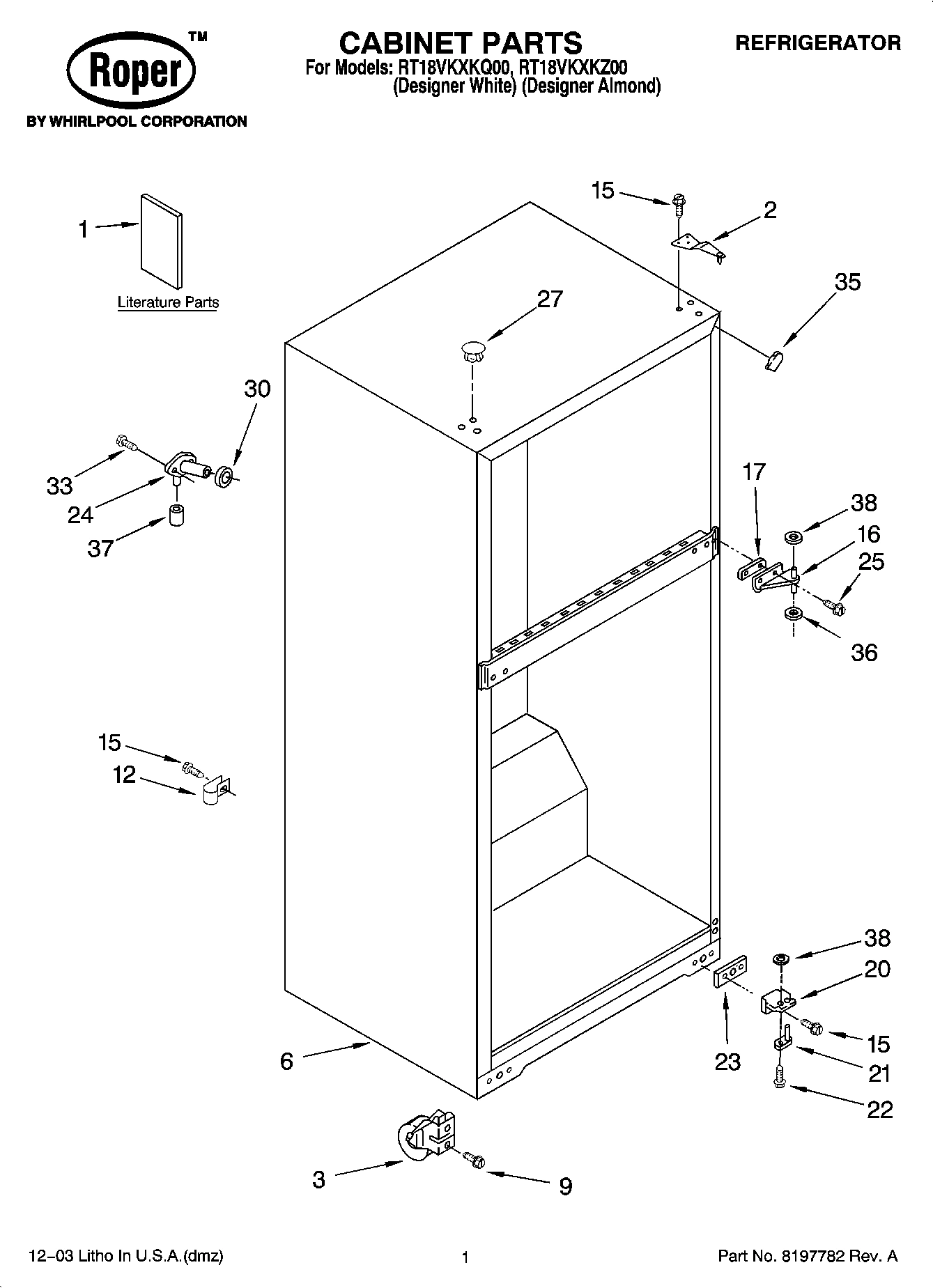 01 - CABINET PARTS