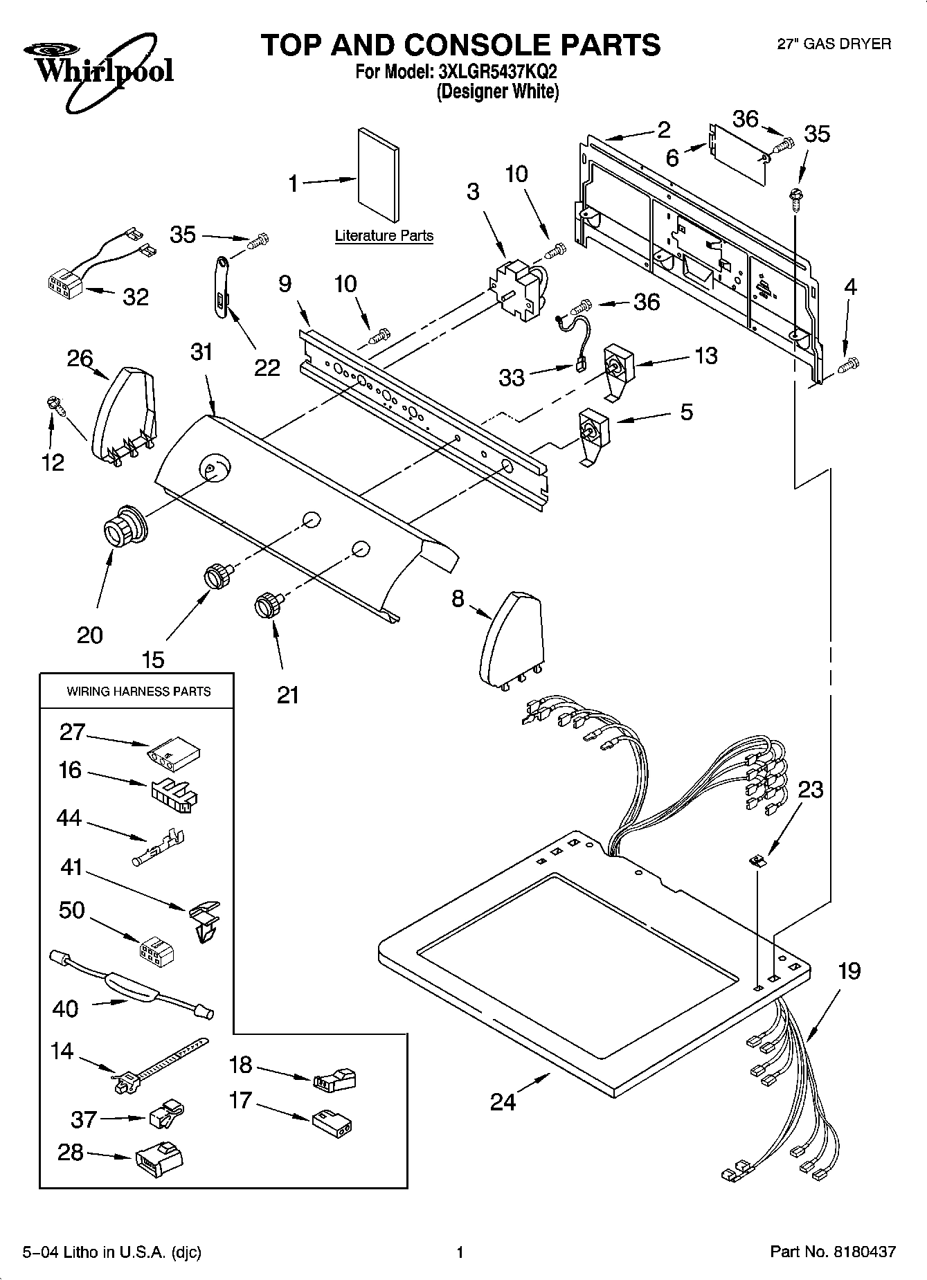 01 - TOP AND CONSOLE PARTS