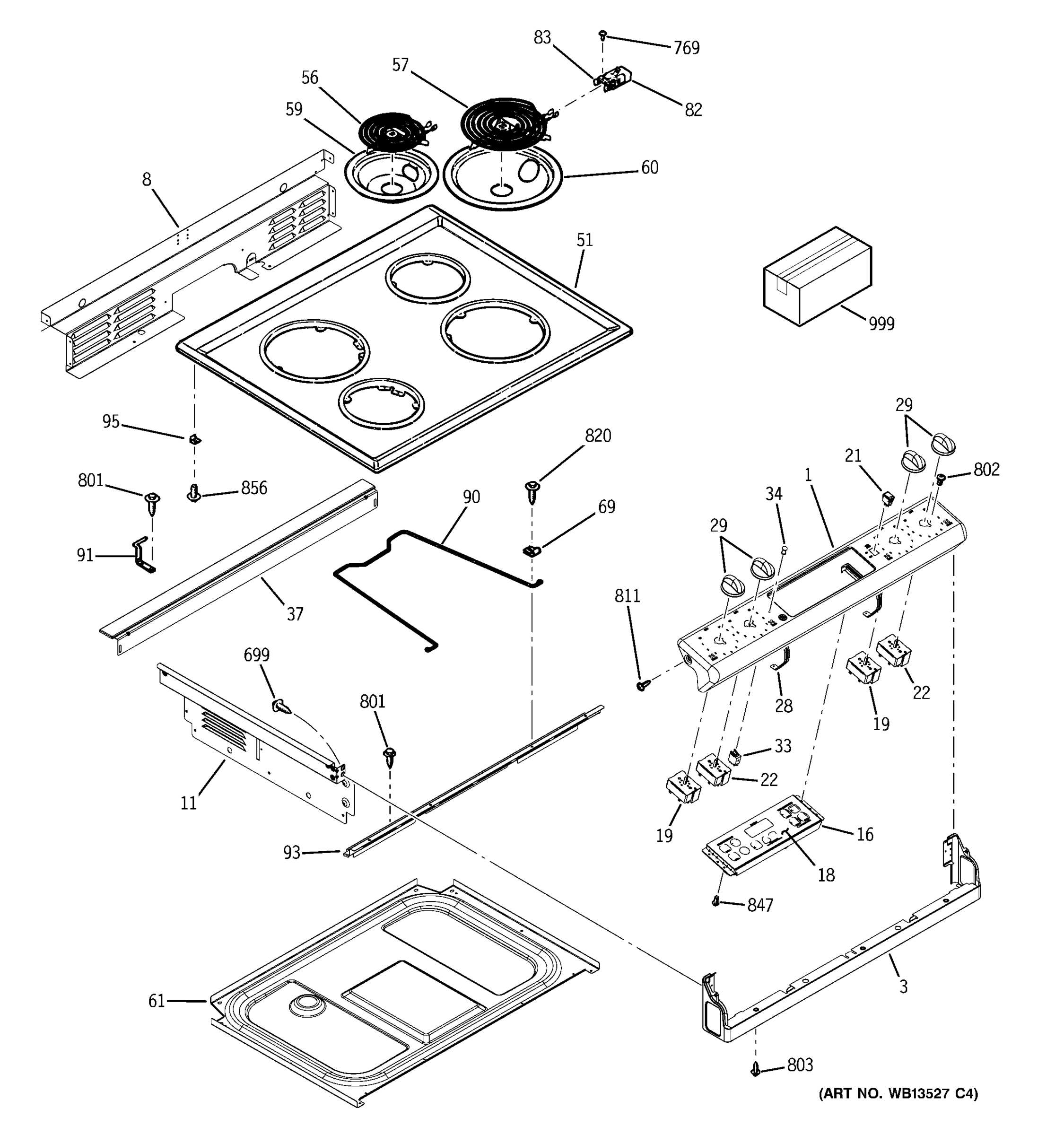 CONTROL PANEL & COOKTOP