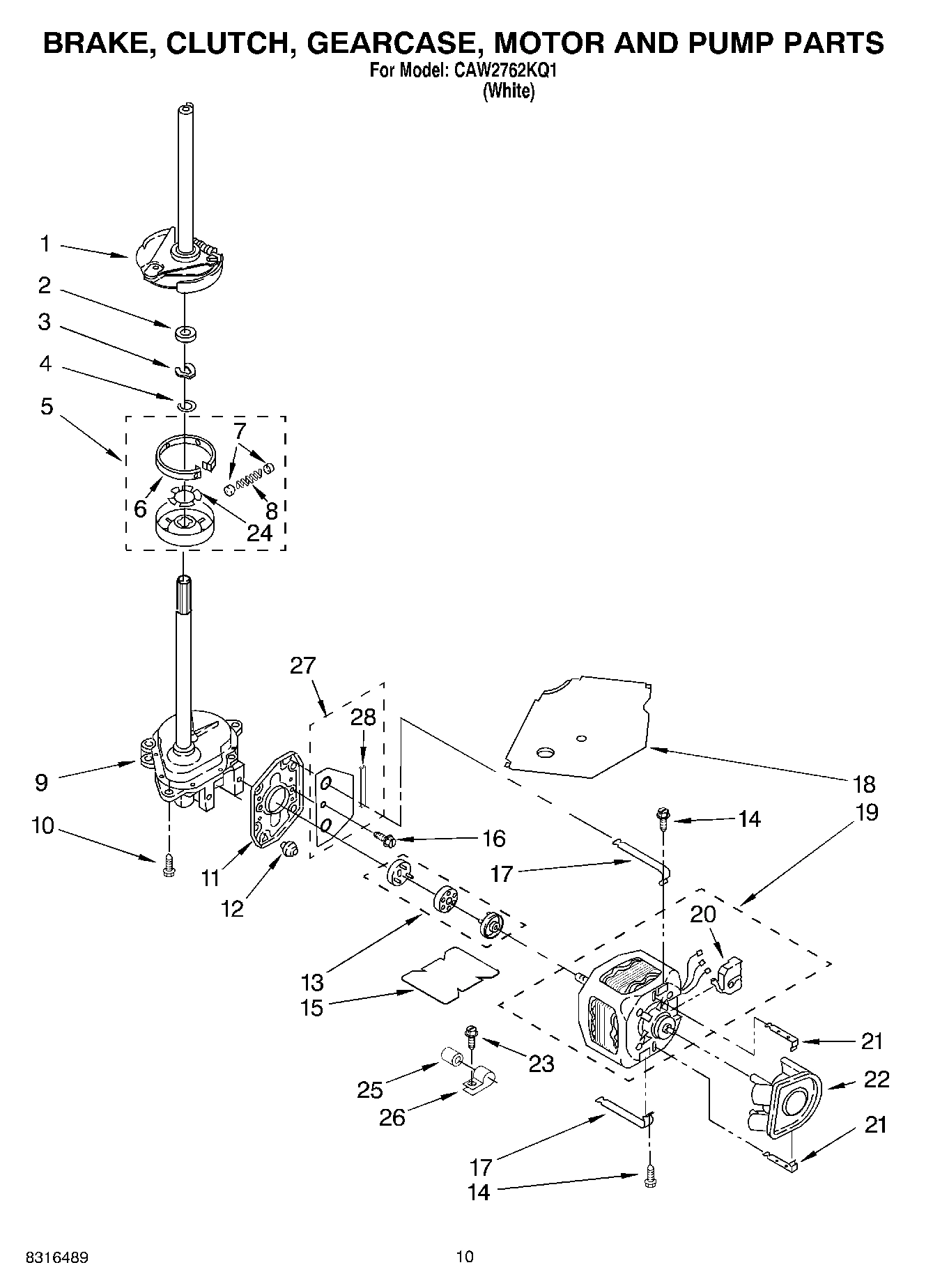 06 - BRAKE, CLUTCH, GEARCASE, MOTOR AND PUMP PARTS