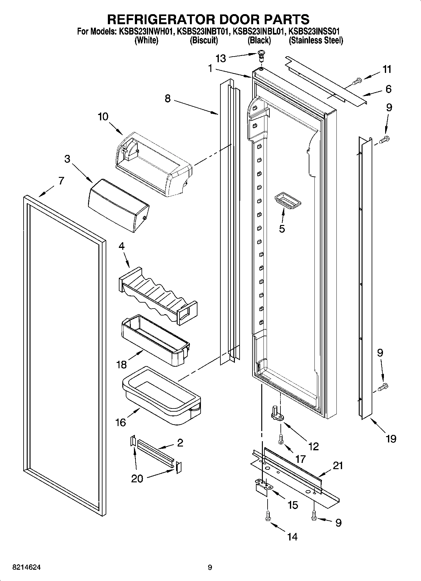 06 - REFRIGERATOR DOOR PARTS