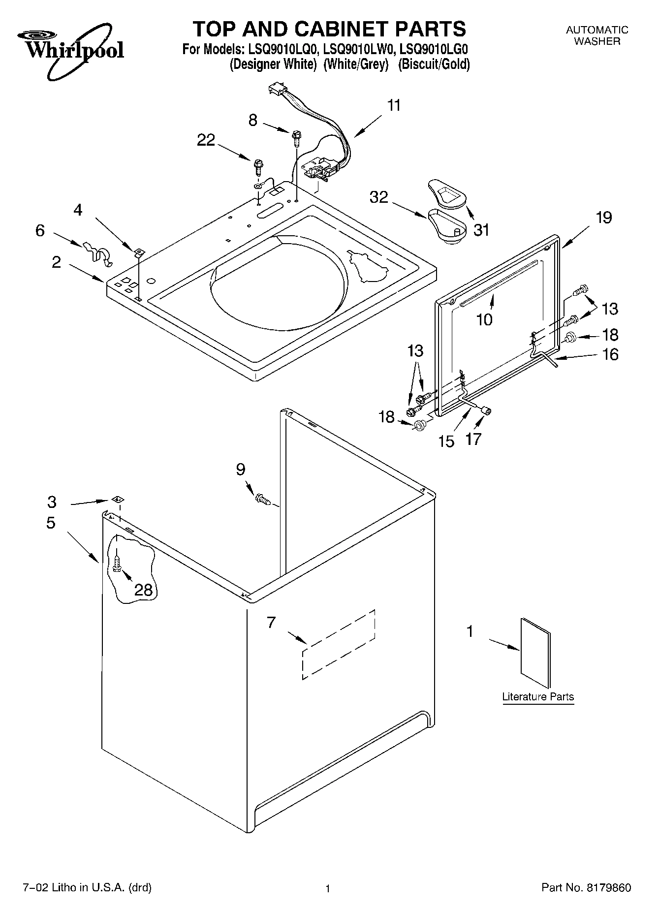 01 - TOP AND CABINET, LITERATURE