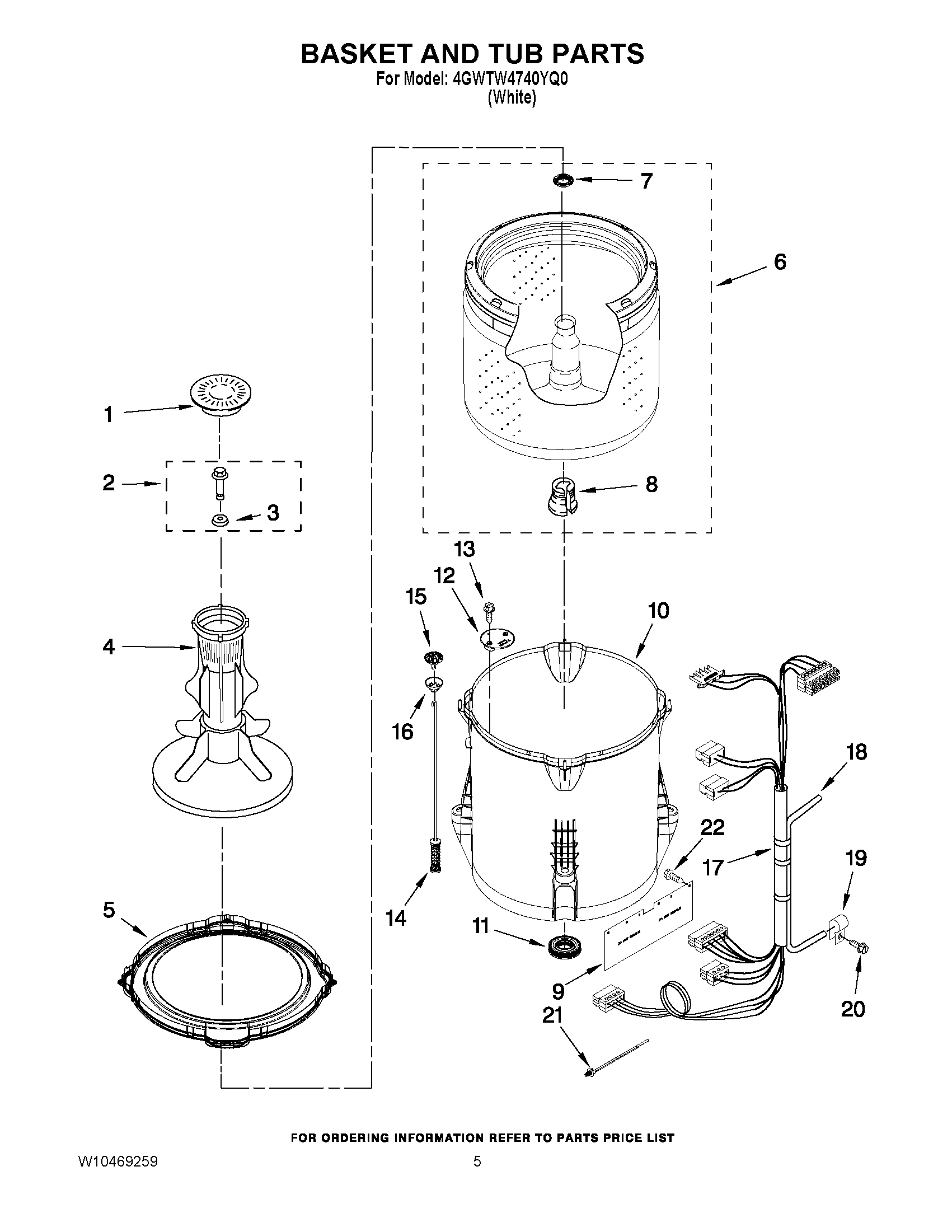 03 - BASKET AND TUB PARTS