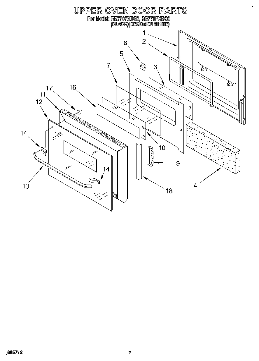 04 - UPPER OVEN DOOR