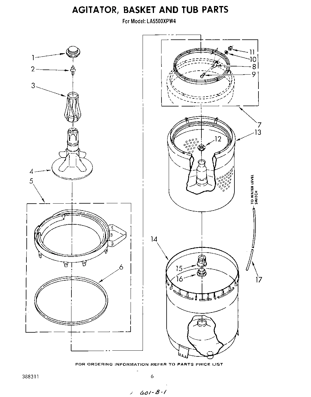 04 - AGITATOR, BASKET AND TUB