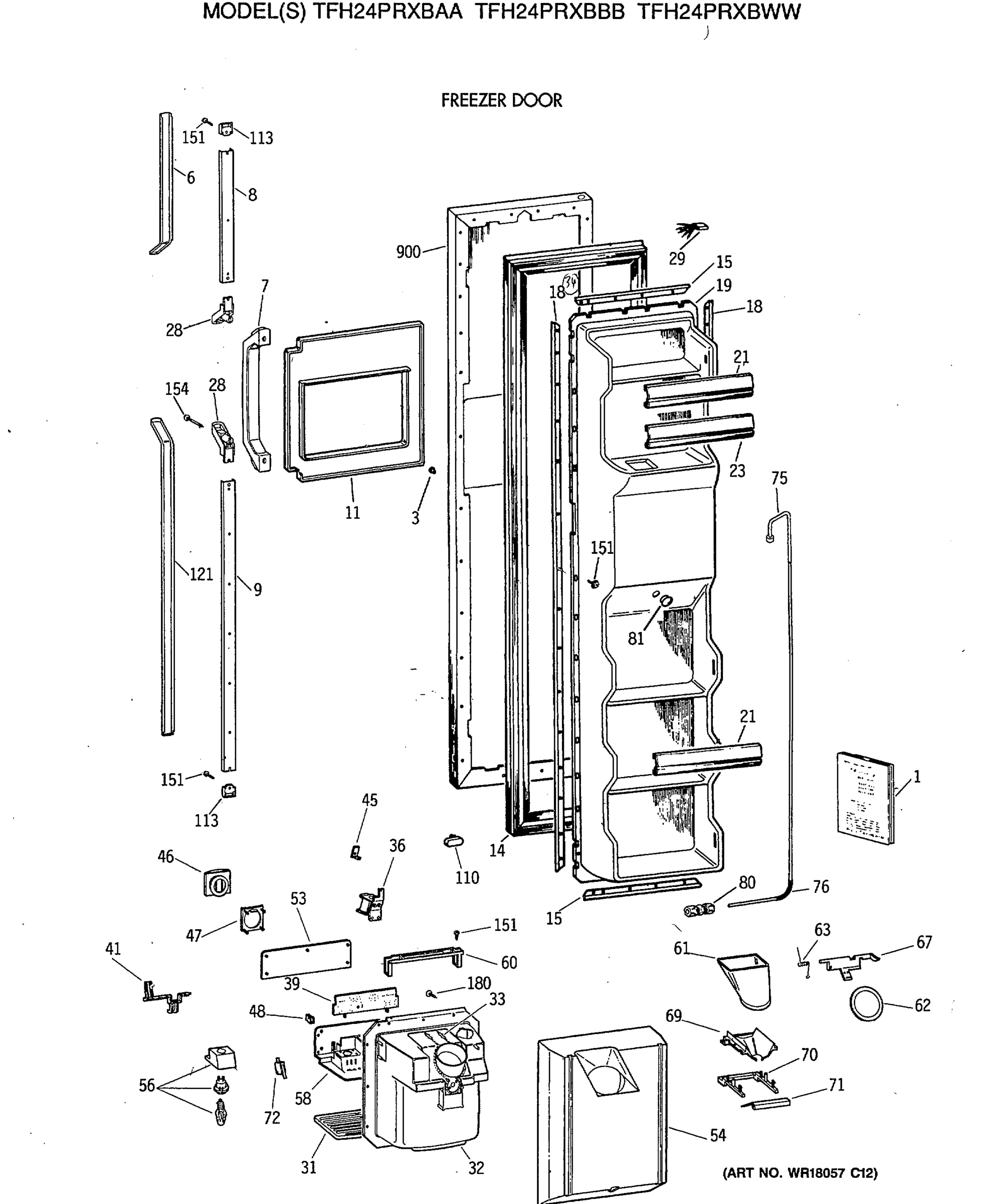 FREEZER DOOR
