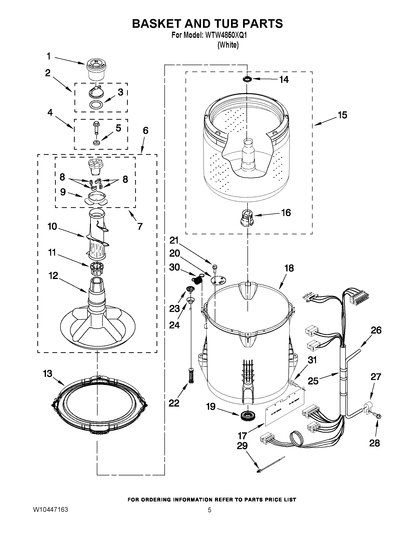 03 - BASKET AND TUB PARTS