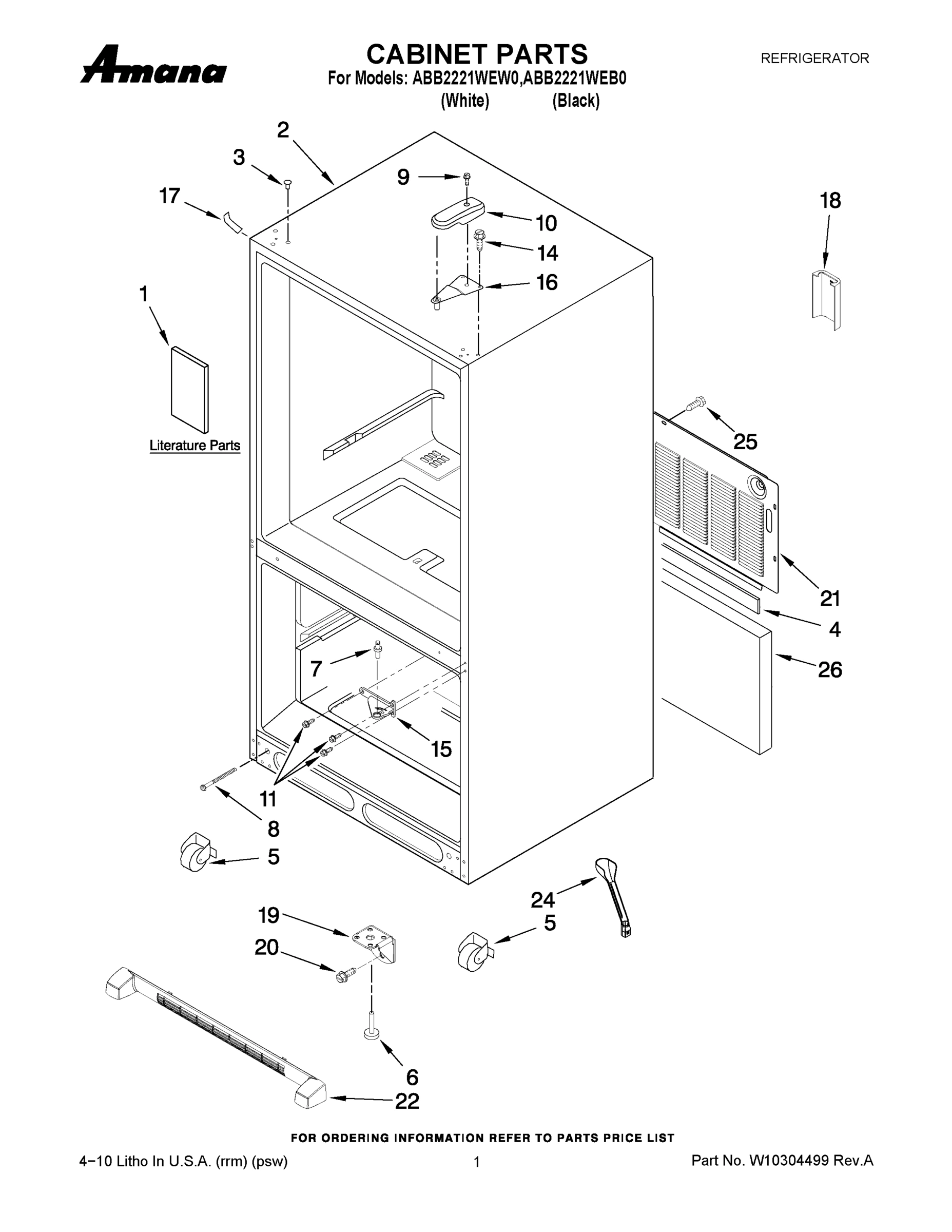 01 - CABINET PARTS