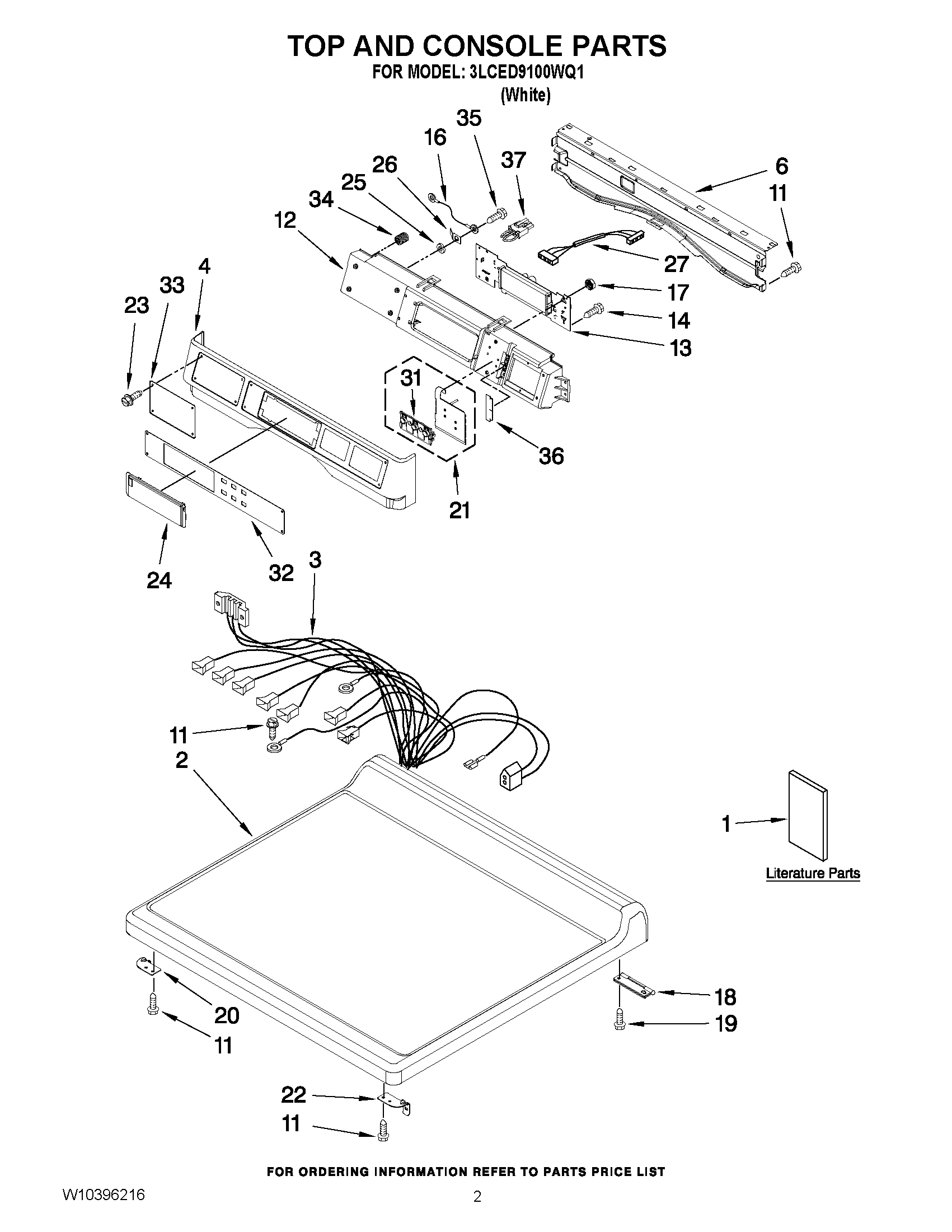 01 - TOP AND CONSOLE PARTS