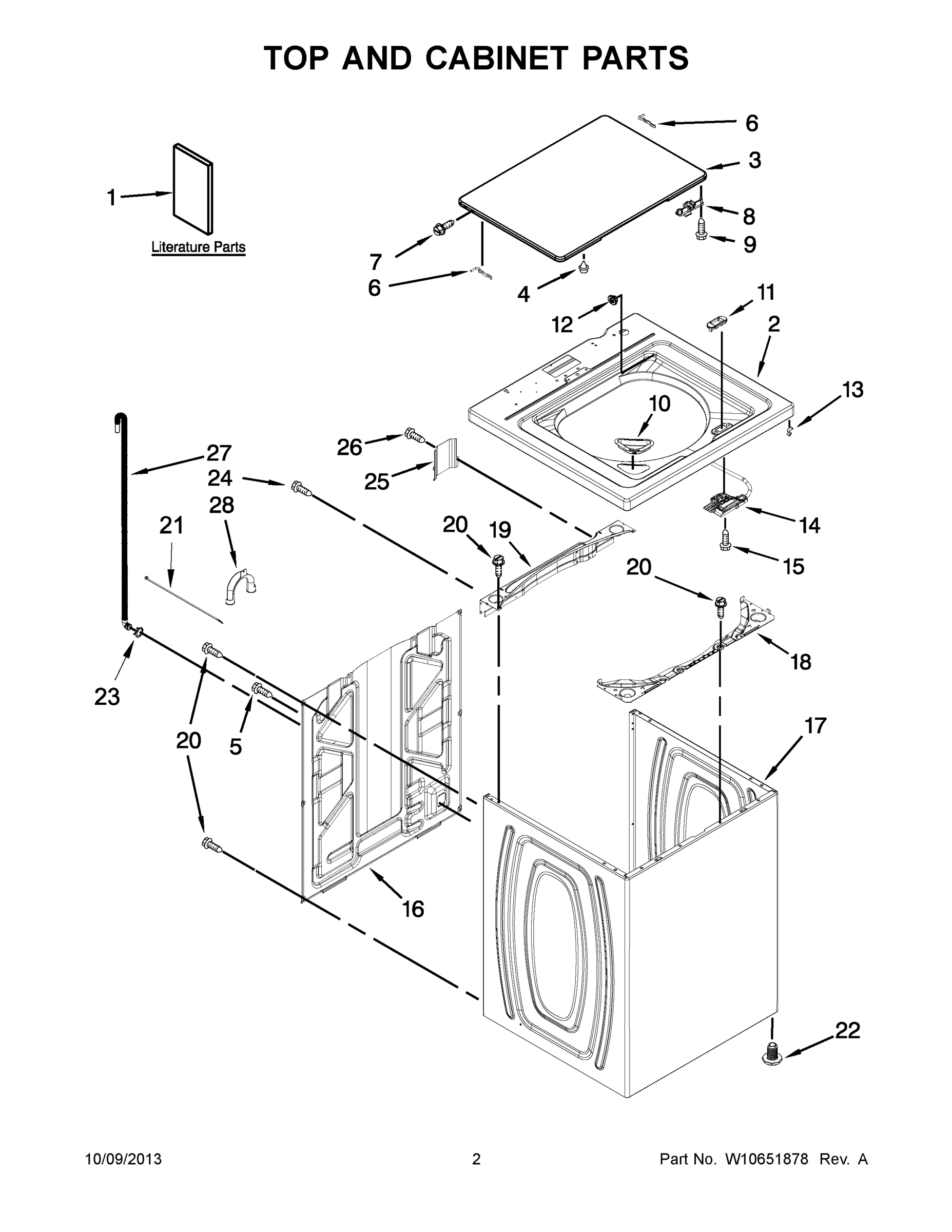 02 - TOP AND CABINET PARTS