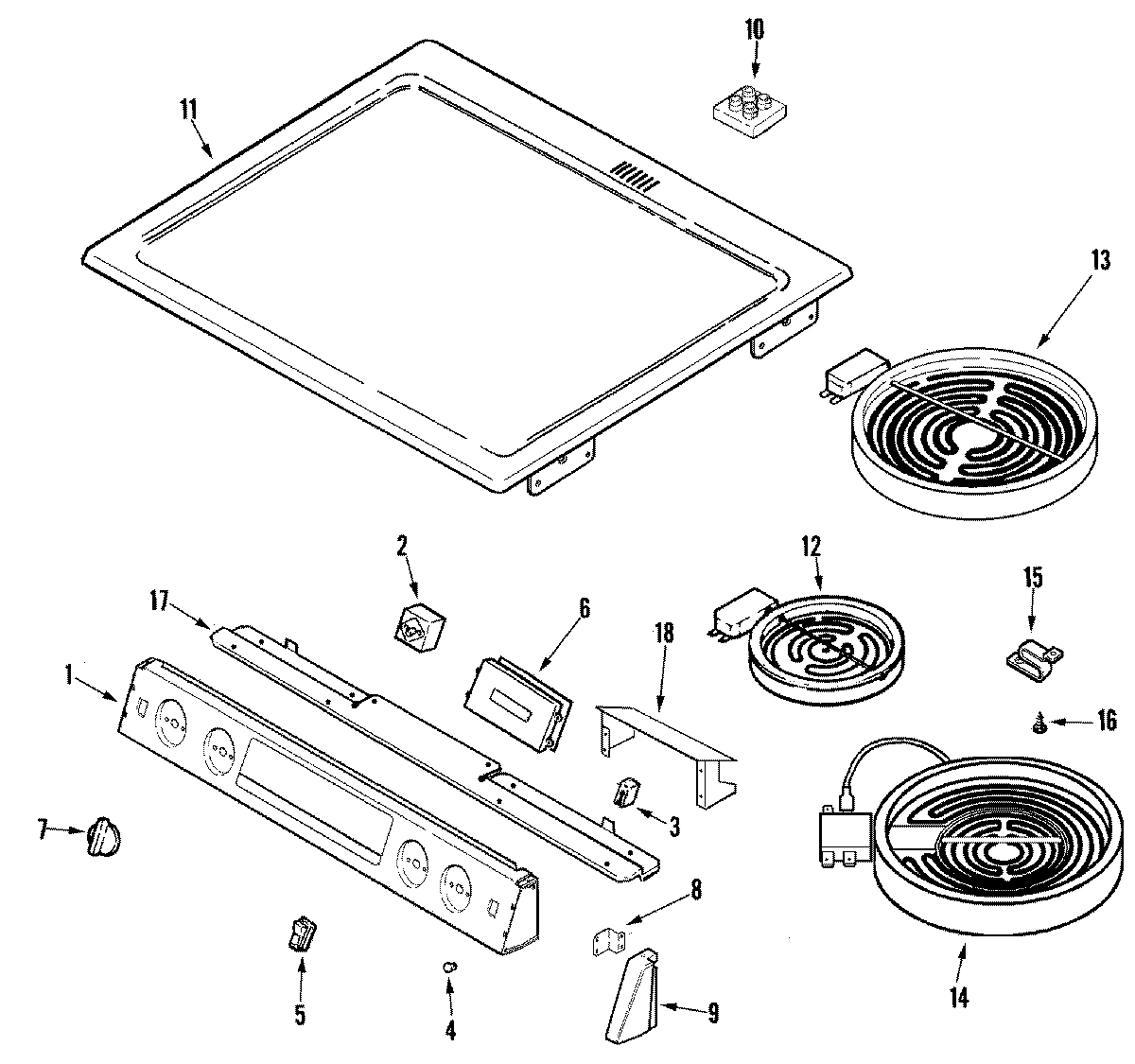 02 - CONTROL PANEL/TOP ASSEMBLY