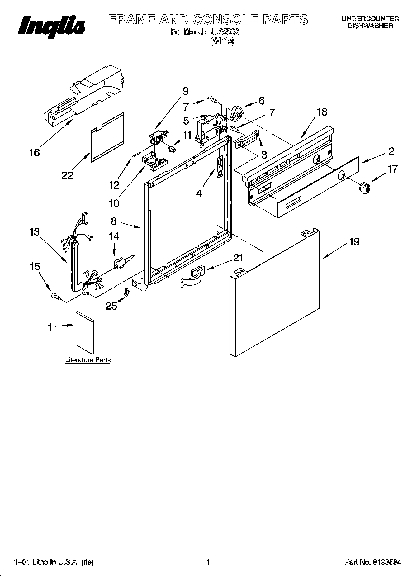 01 - FRAME AND CONSOLE PARTS