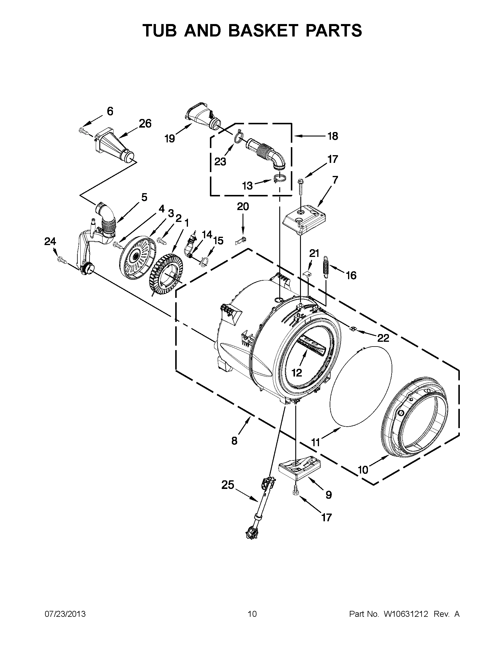 05 - TUB AND BASKET PARTS