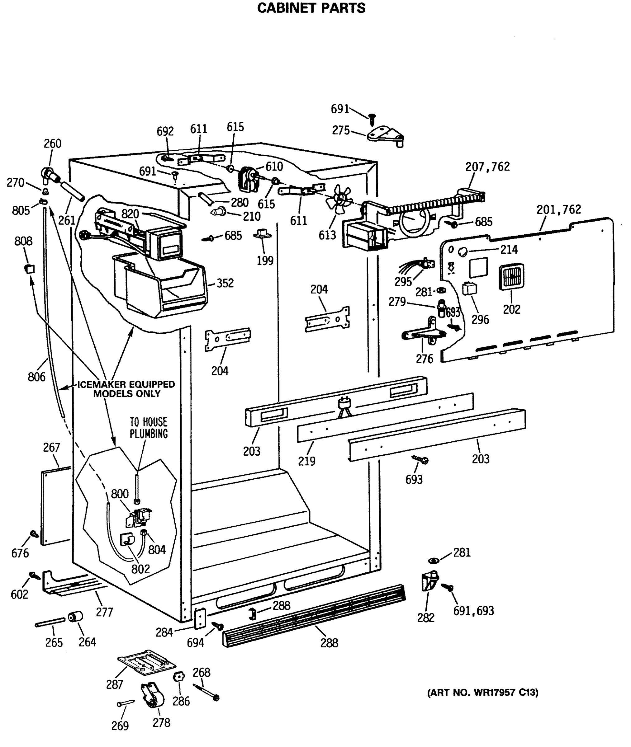 CABINET PARTS