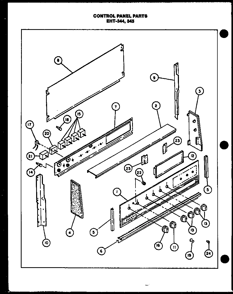 01 - CONTROL PANEL PARTS