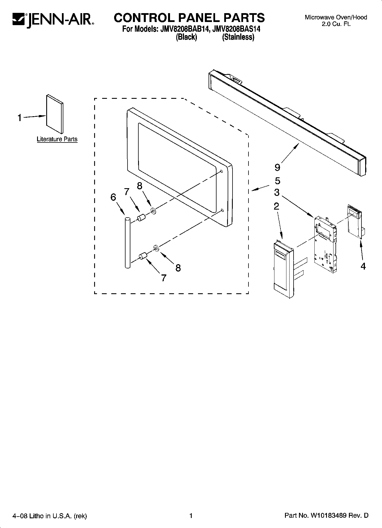 01 - CONTROL PANEL PARTS