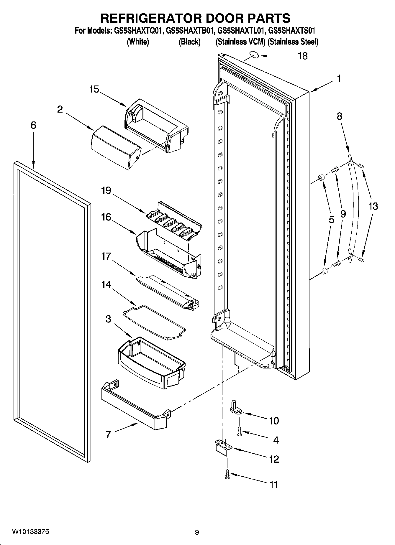 06 - REFRIGERATOR DOOR PARTS