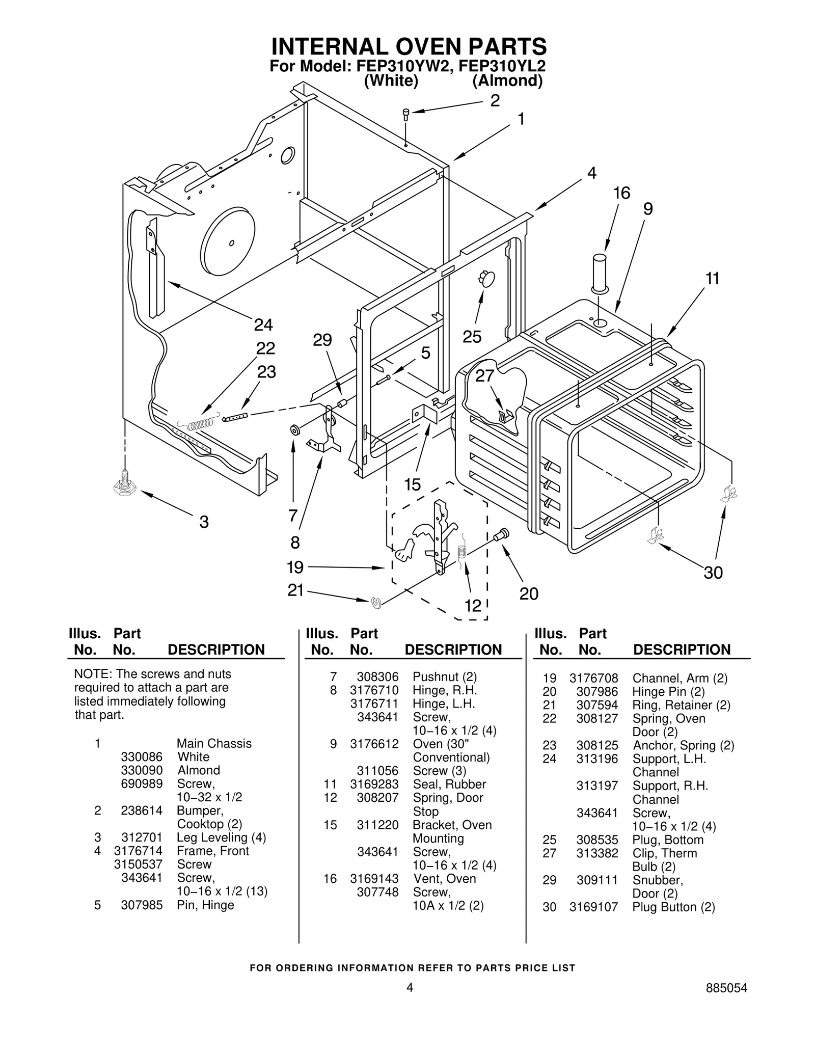 INTERNAL OVEN PARTS