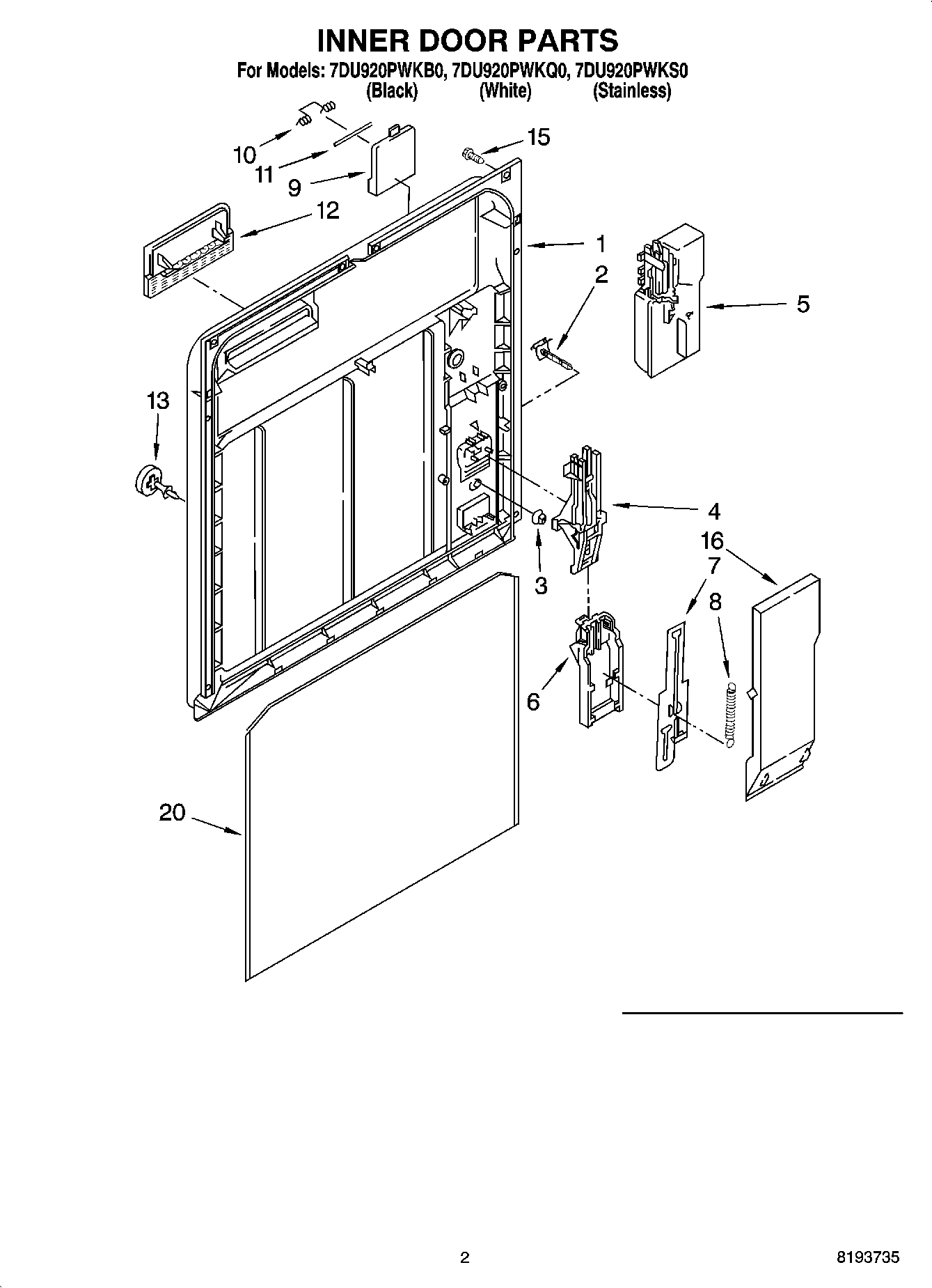 02 - INNER DOOR PARTS