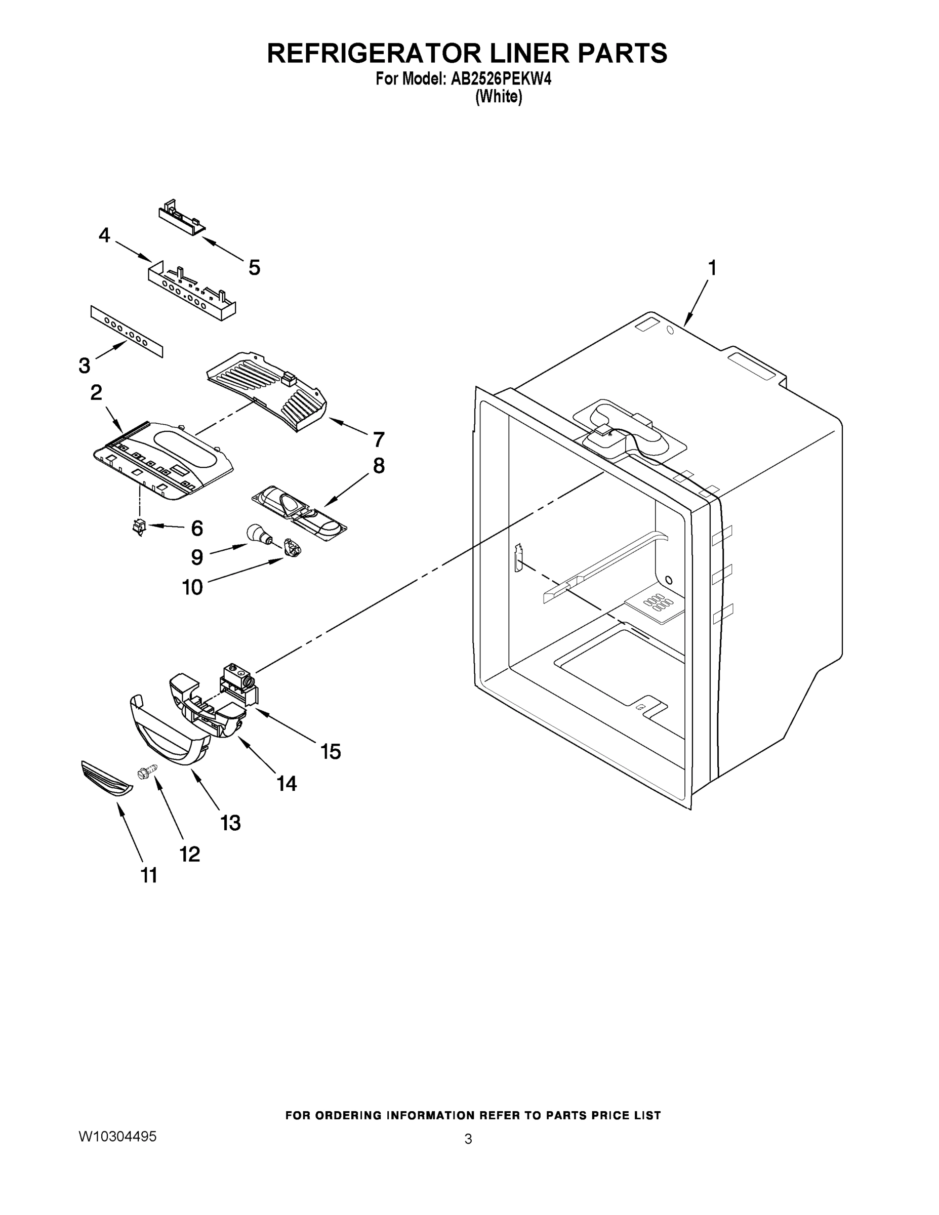 02 - REFRIGERATOR LINER PARTS