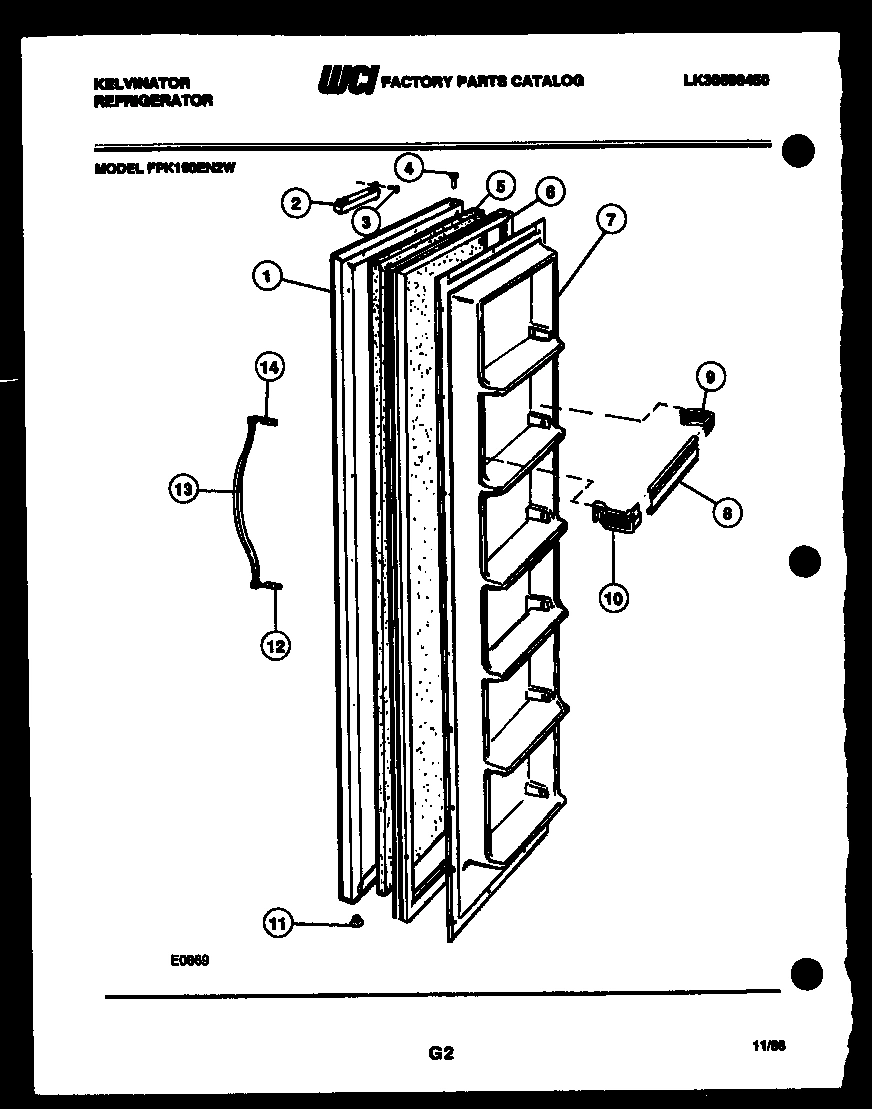02 - FREEZER DOOR PARTS