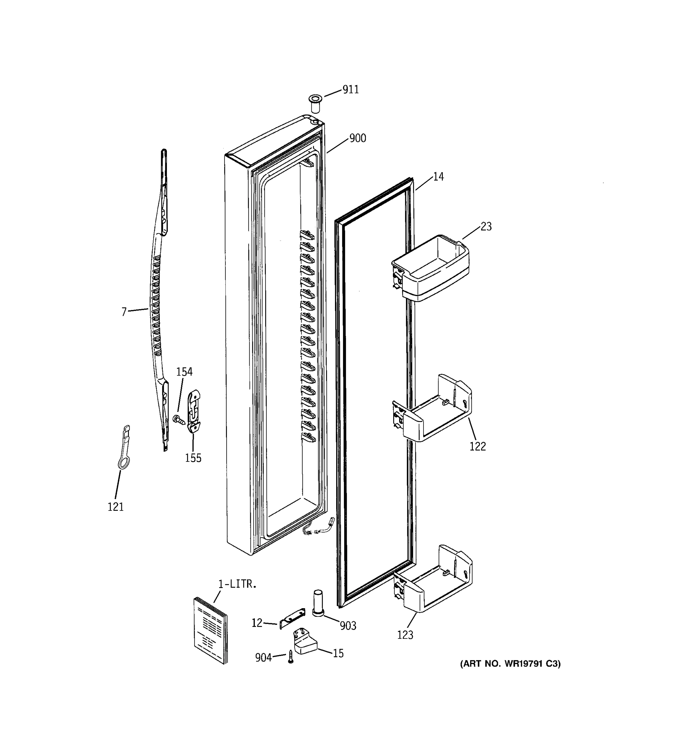 FREEZER DOOR