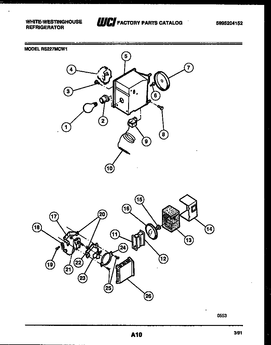 06 - REFRIGERATOR CONTROL ASSEMBLY, DAMP