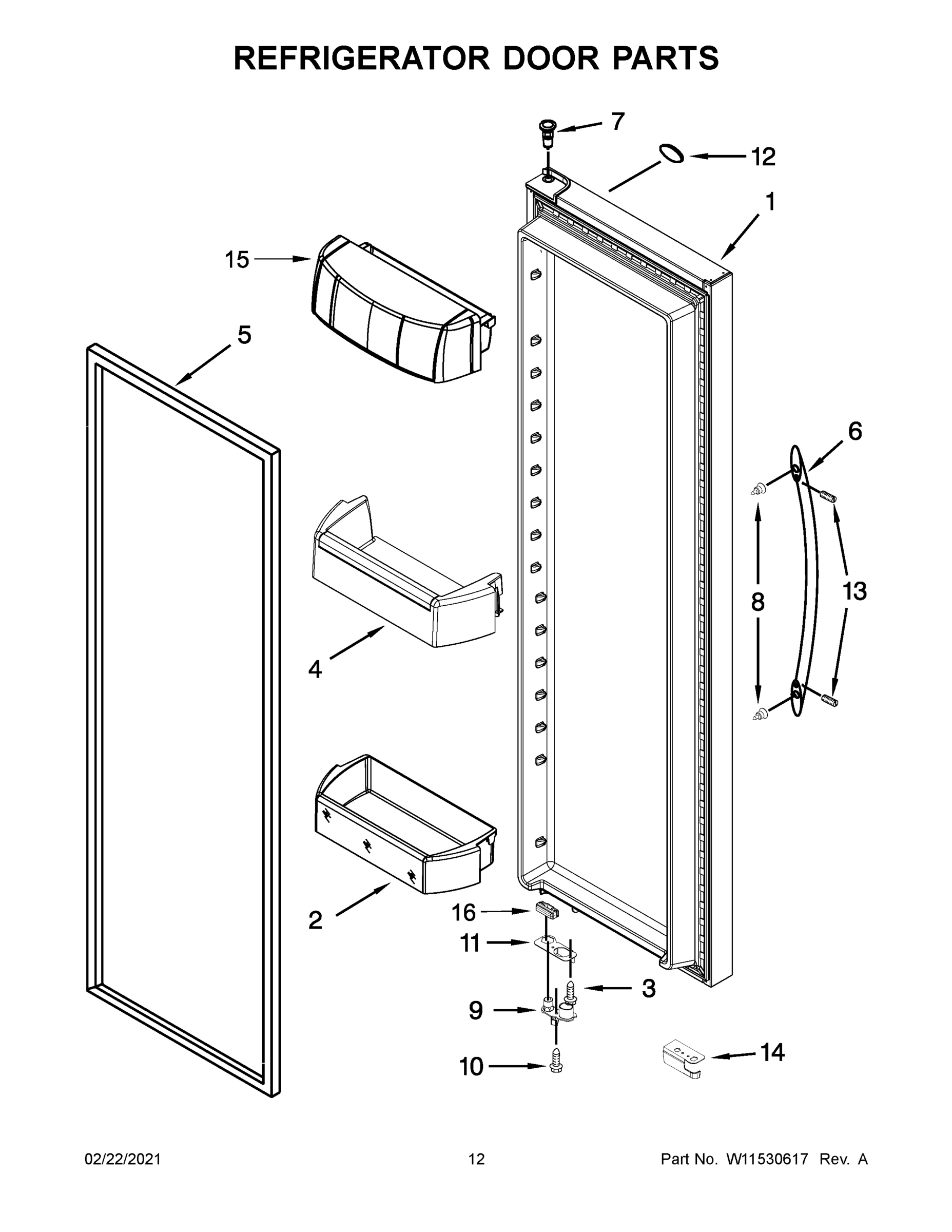 07 - REFRIGERATOR DOOR PARTS