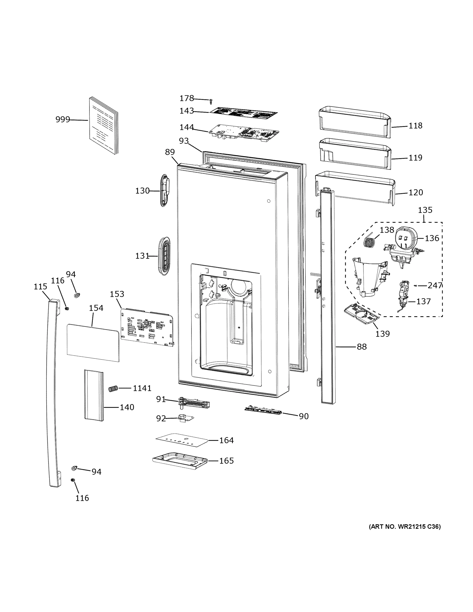 DISPENSER DOOR